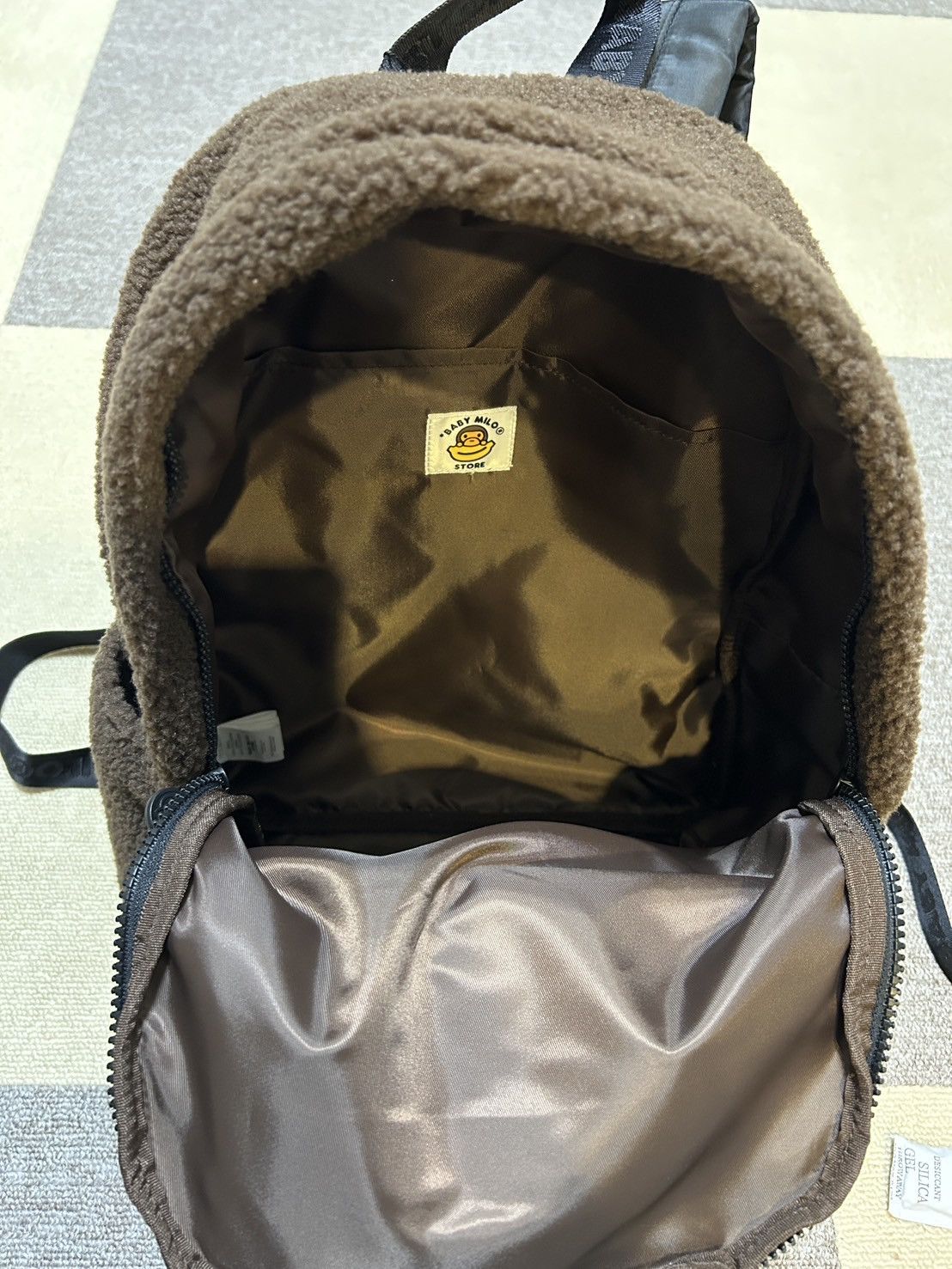 Bape Bape Brown Baby Milo Medium backpack fur Size ONE SIZE - 10 Thumbnail