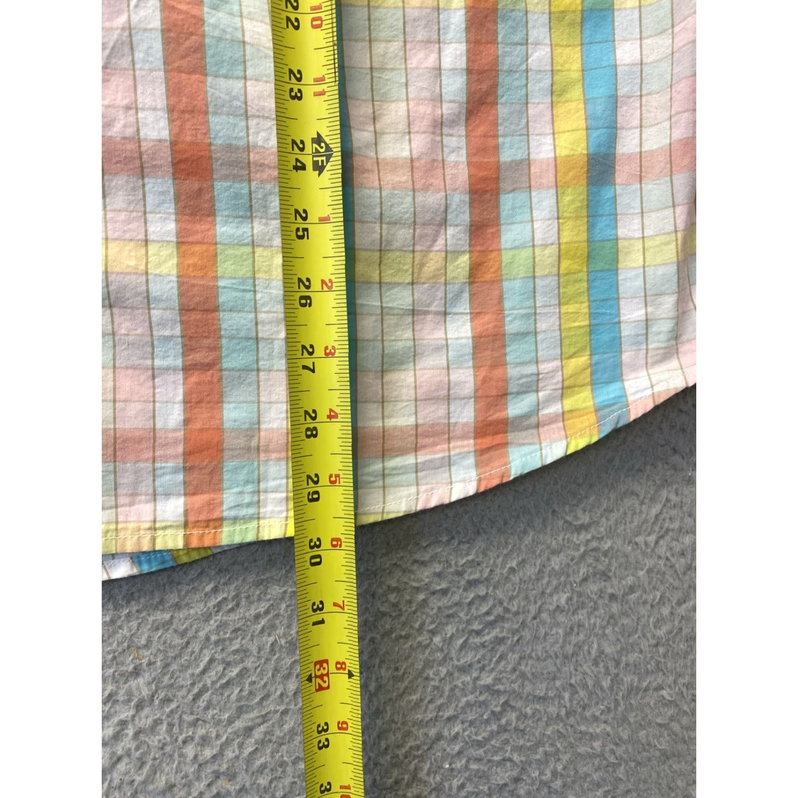 Pinko ST JOHN'S BAY Long Sleeve Button-Up Blouse 3XL Multicolor Check Women's Size XXL / US 16-18 / IT 52-54 - 6 Thumbnail