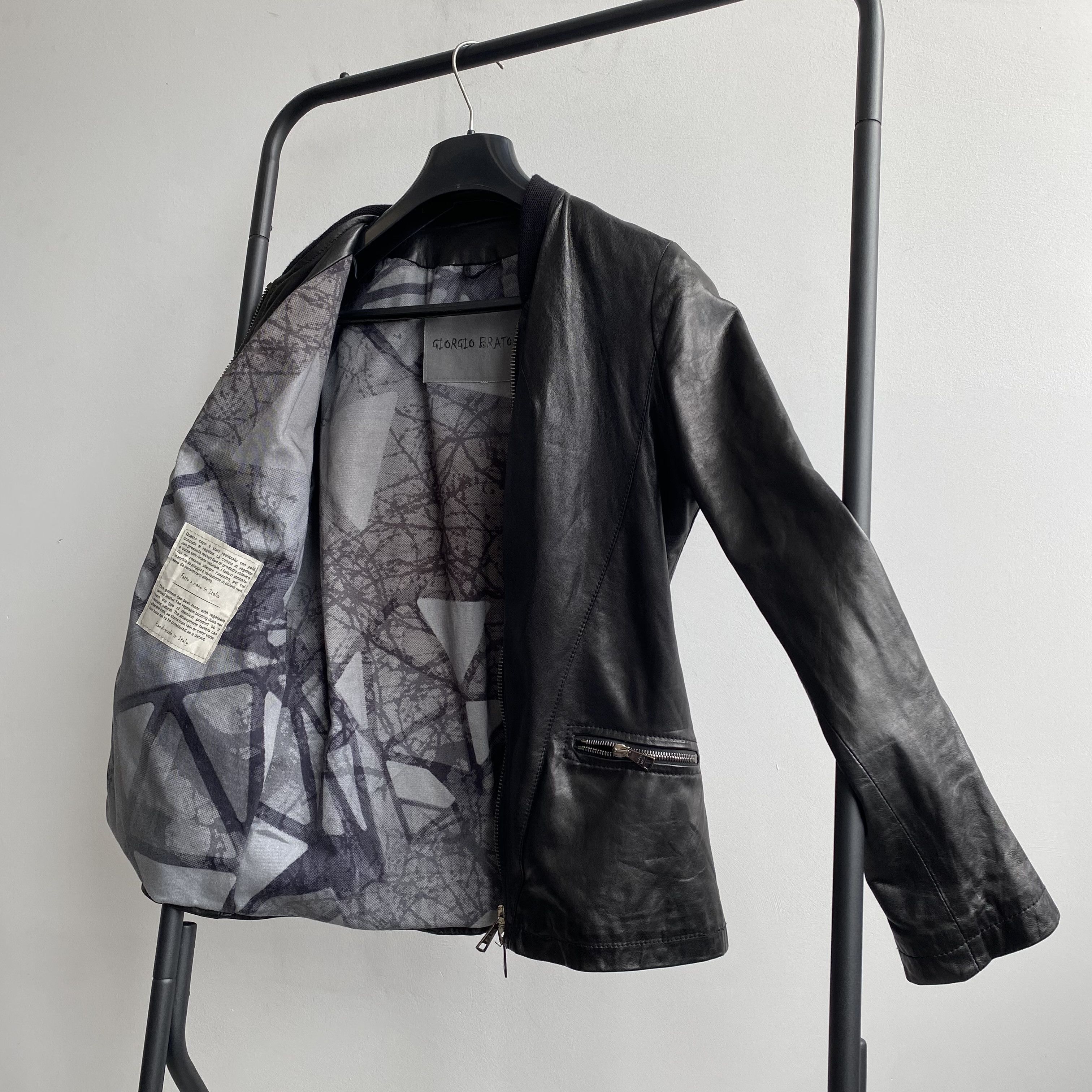 Giorgio Brato Archive Giorgio Brato Leather Bomber Jacket Size M / US 6-8 / IT 42-44 - 2 Thumbnail