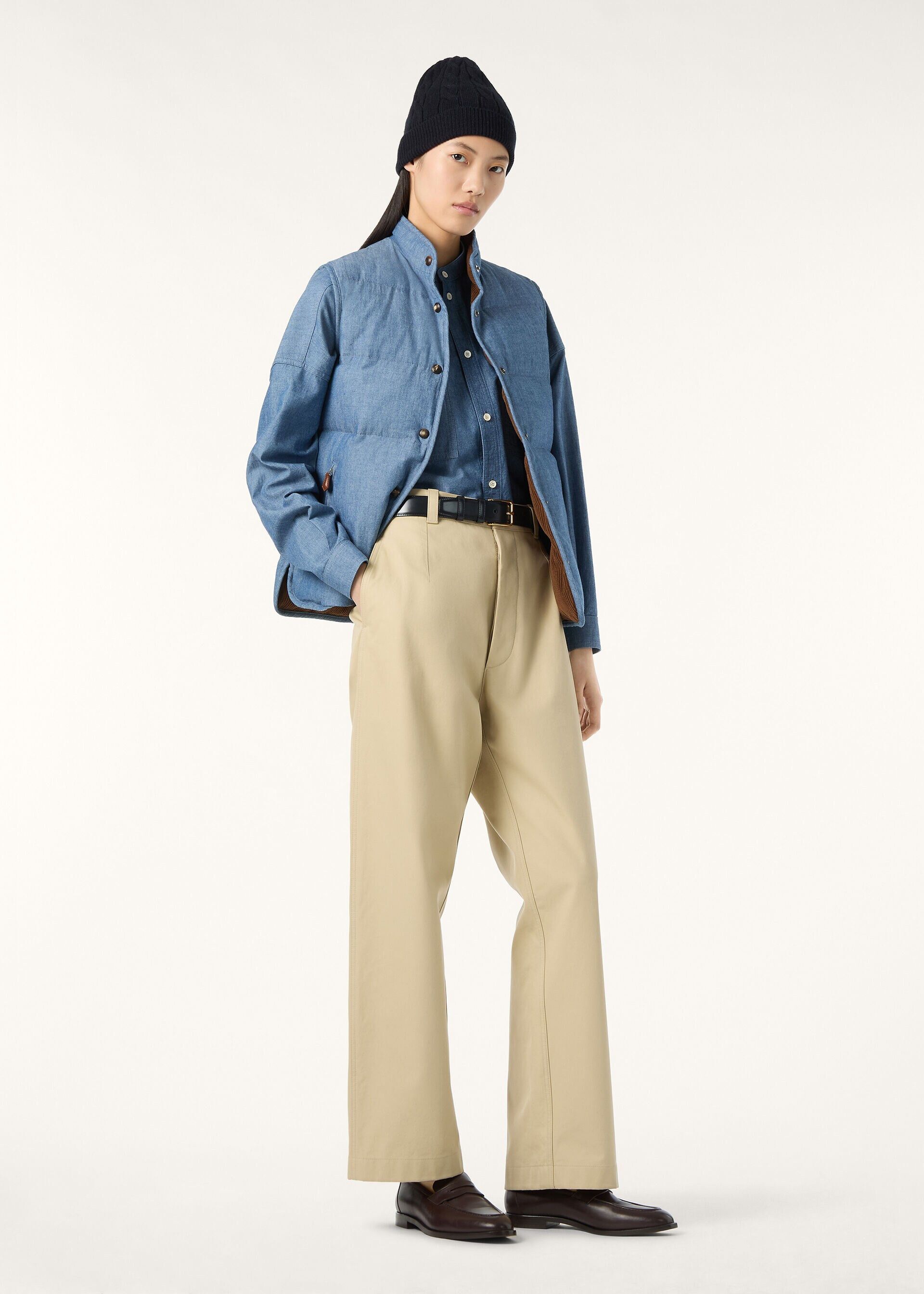 Loro Piana os11x0426 FAQ7741 Kris Vest in Aquifer Melange Size L / US 10 / IT 46 - 7 Thumbnail