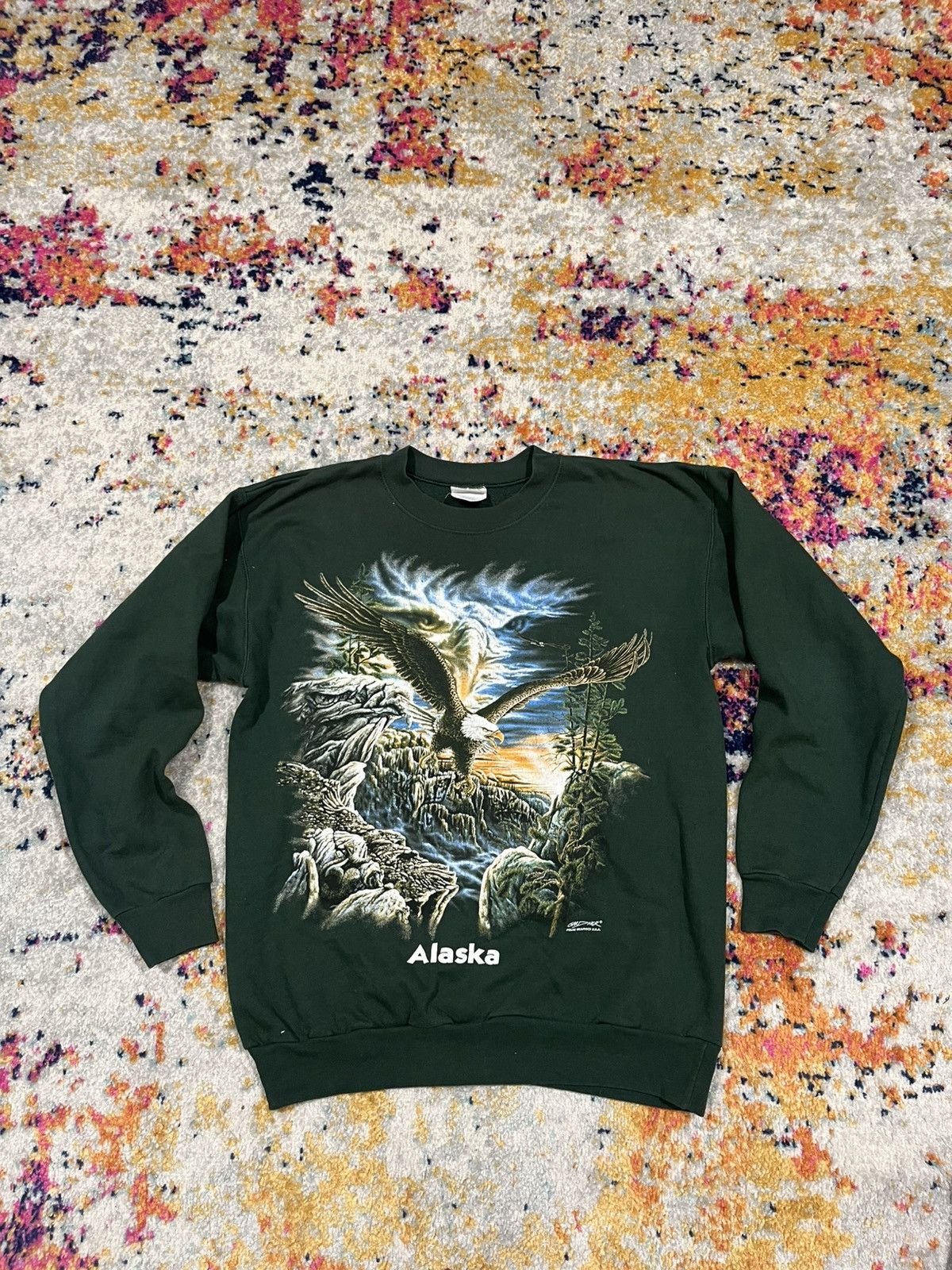 Hanes Vintage Eagle hoodie Medium Size US M / EU 48-50 / 2 - 2 Thumbnail