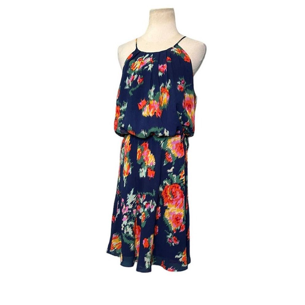 Joie Joie Makana blue floral lined dress size Large Size L / US 10 / IT 46 - 15 Thumbnail