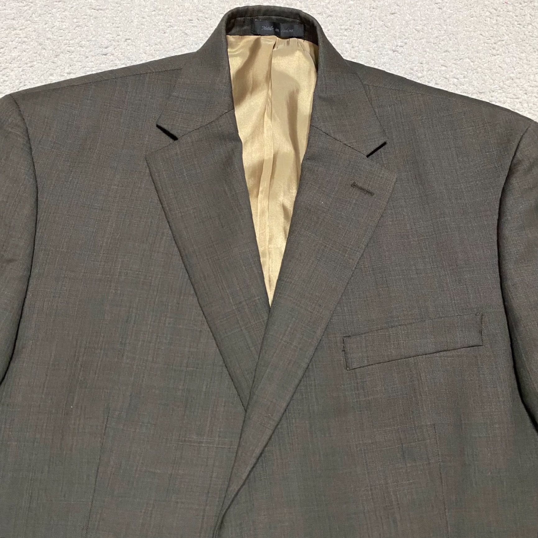 Ralph Lauren Lauren Ralph Lauren Blazer Mens 44 Long Wool 2 Button Notch Gray Solid Size US XXL / EU 58 / 5 - 6 Thumbnail