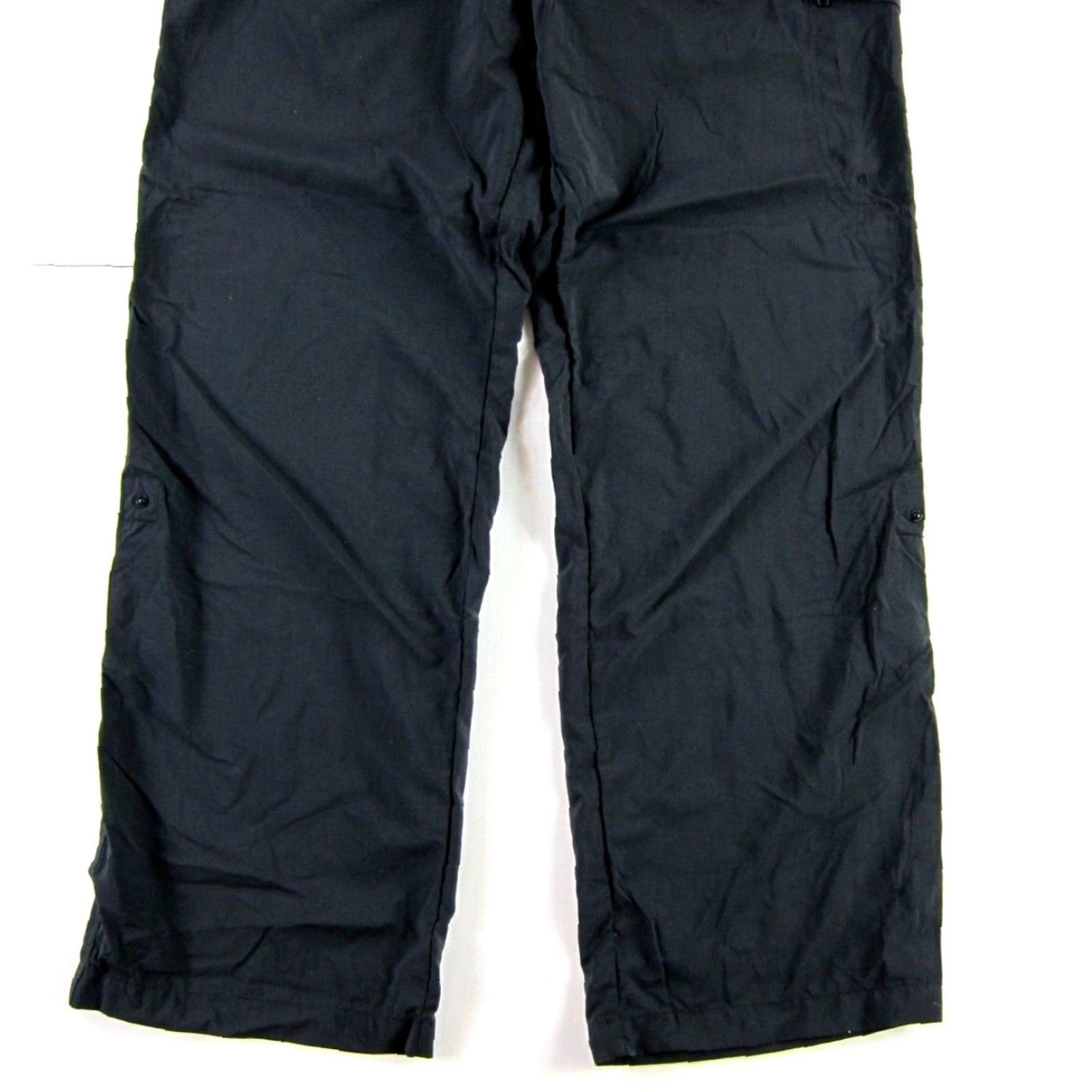 Vintage Columbia Women 16 Black 100% Nylon Lightweight Travel Packable Active Cargo Pant Size 38" / US 16 / IT 52 - 3 Thumbnail