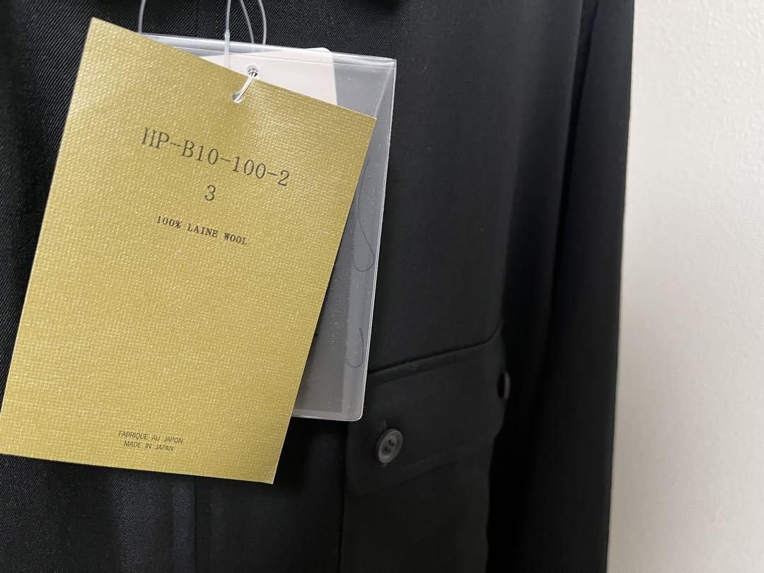 Yohji Yamamoto POUR HOMME 25ss WOOL GABARDINE FRONT ZIP BLOUSE HP-B10-100 Size US L / EU 52-54 / 3 - 4 Thumbnail