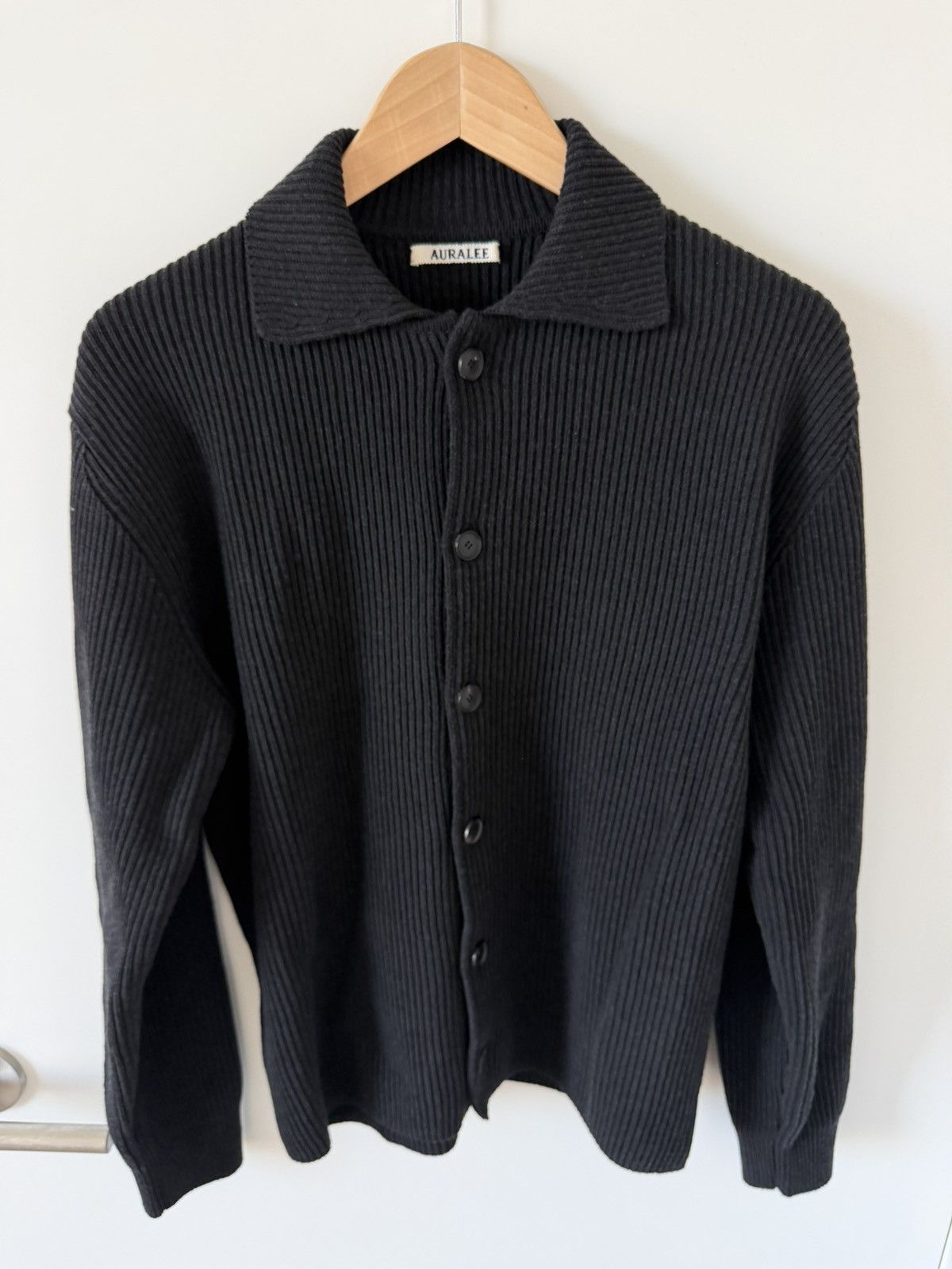 Auralee Auralee SUPER FINE CASHMERE SILK CABLE KNIT CARDIGAN | Grailed