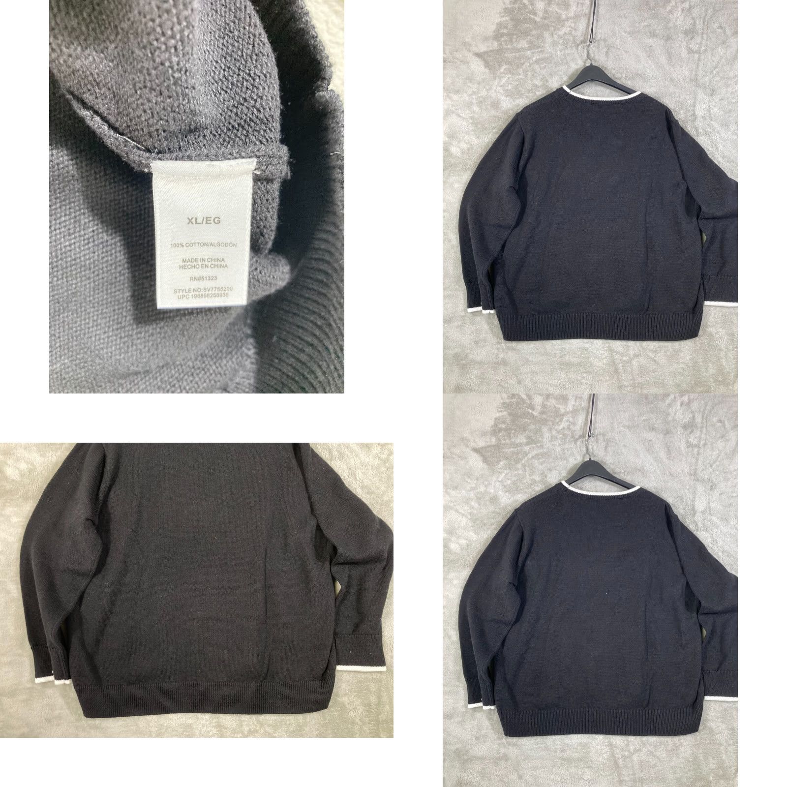 Vince Camuto Vince Camuto Pullover Sweater Womens XL Black Cotton Crew Neck NWT Long Sleeve Size XL / US 12-14 / IT 48-50 - 8 Thumbnail