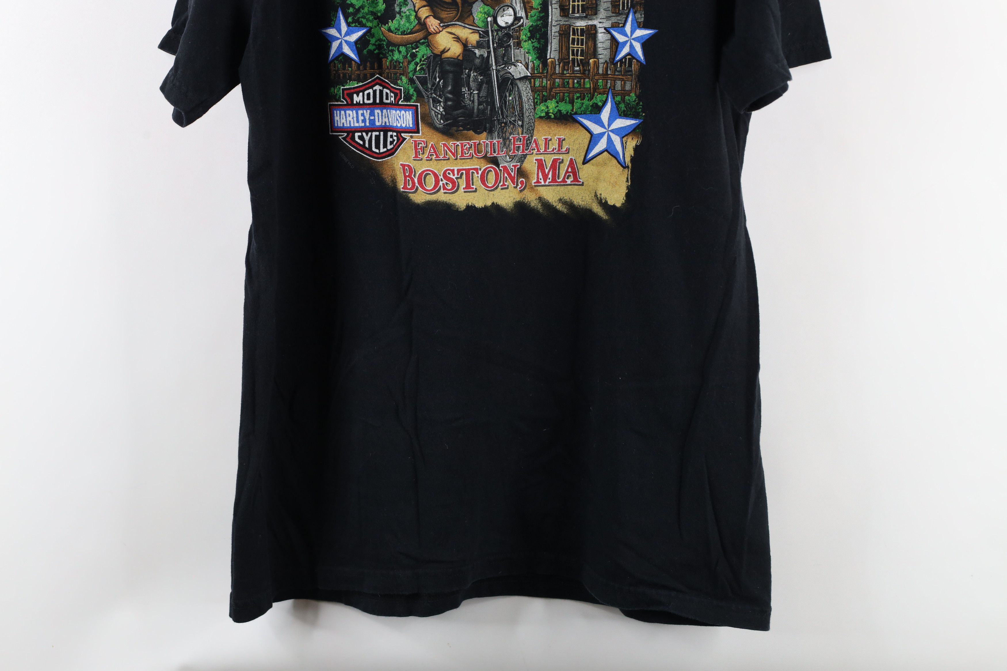 Harley Davidson × Vintage Vintage Y2K Harley Davidson Free Ride Hard Boston T-Shirt Size US L / EU 52-54 / 3 - 10 Thumbnail