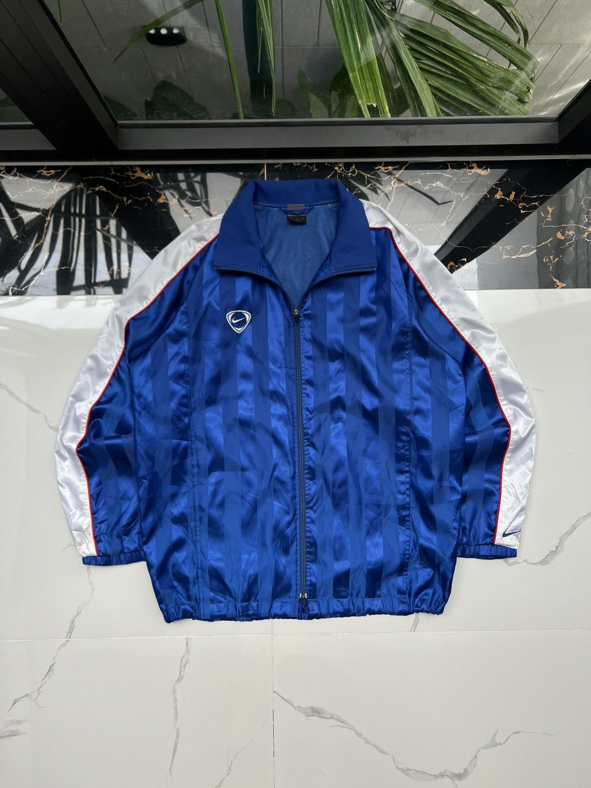 Nike × Vintage 90’s NIKE TEAM BACK SWOOSH LOGO RARE STRIPE Y2K TRACK JACKET Size US M / EU 48-50 / 2 - 1 Thumbnail