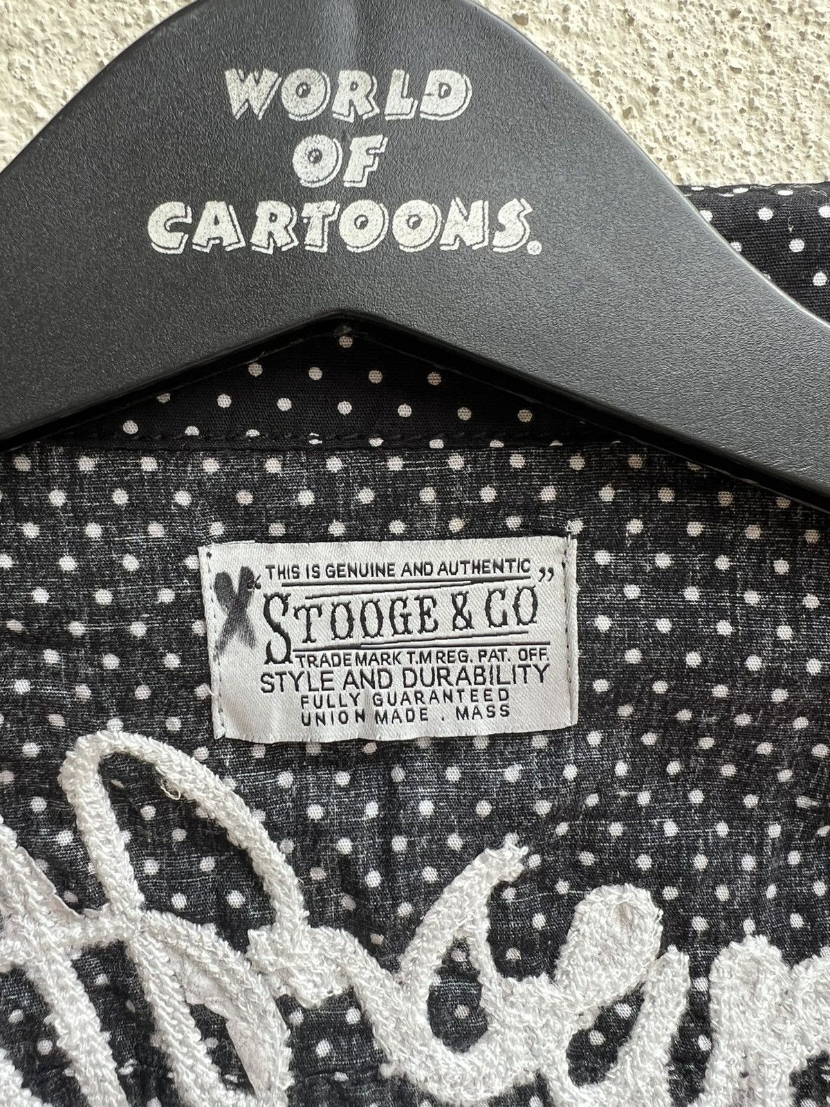 Vintage STOOGE & CO Japan Embroidery Polka Dots Light Trucker Jacket Size US S / EU 44-46 / 1 - 17 Thumbnail