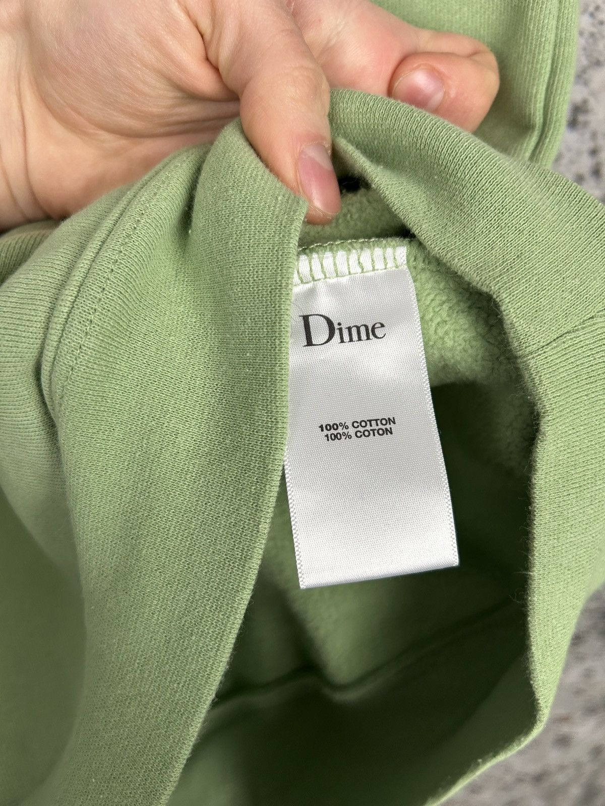 Dime Dime Skateboards Green Hoodie Baggy Streetwear Boxy Fit Size US M / EU 48-50 / 2 - 7 Thumbnail