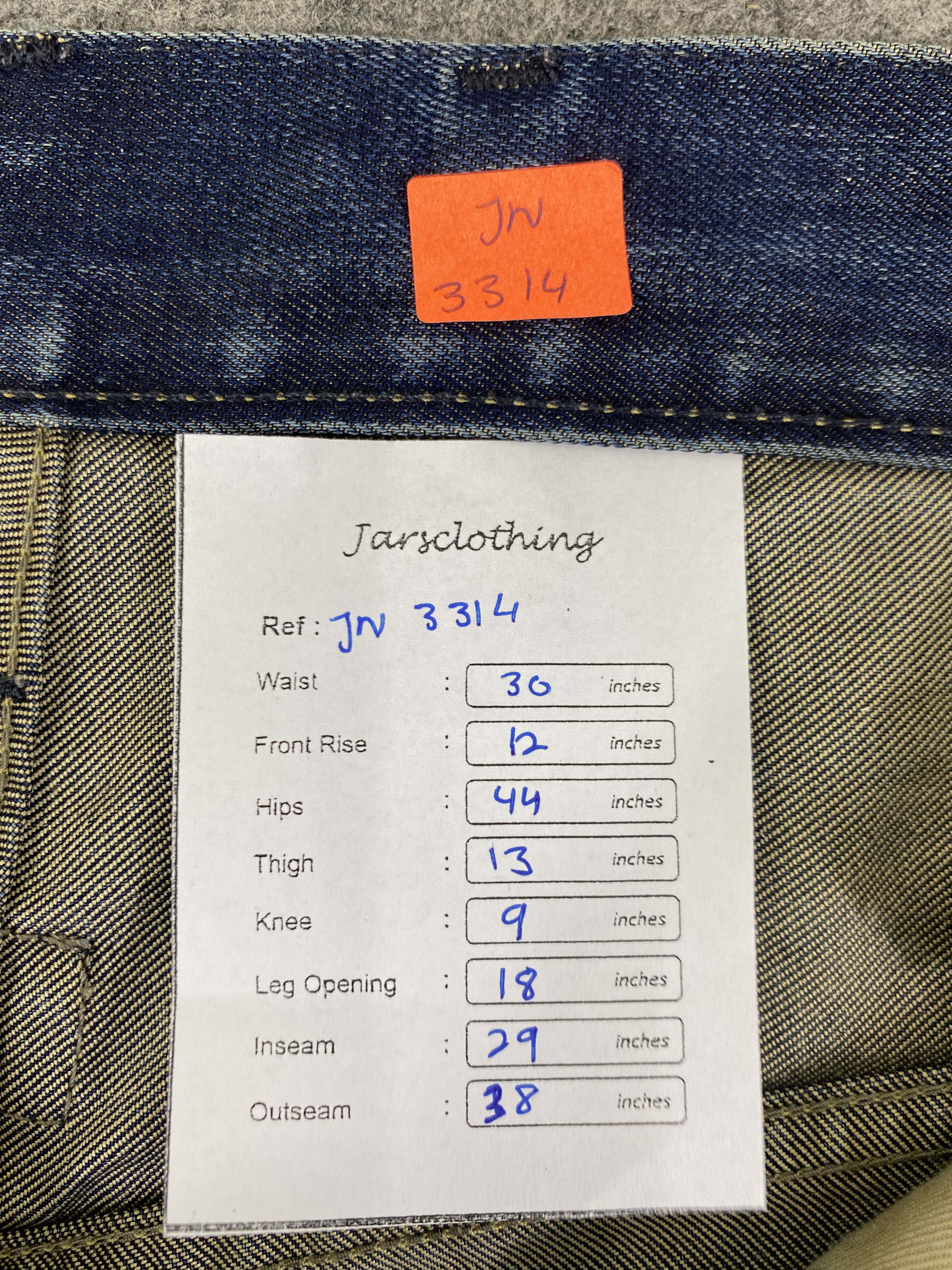 Hysteric Glamour Faded Blue Baggy HYSTERIC STYLE Jeans 30x29 Denim - JN3314 Size US 30 / EU 46 - 8 Thumbnail