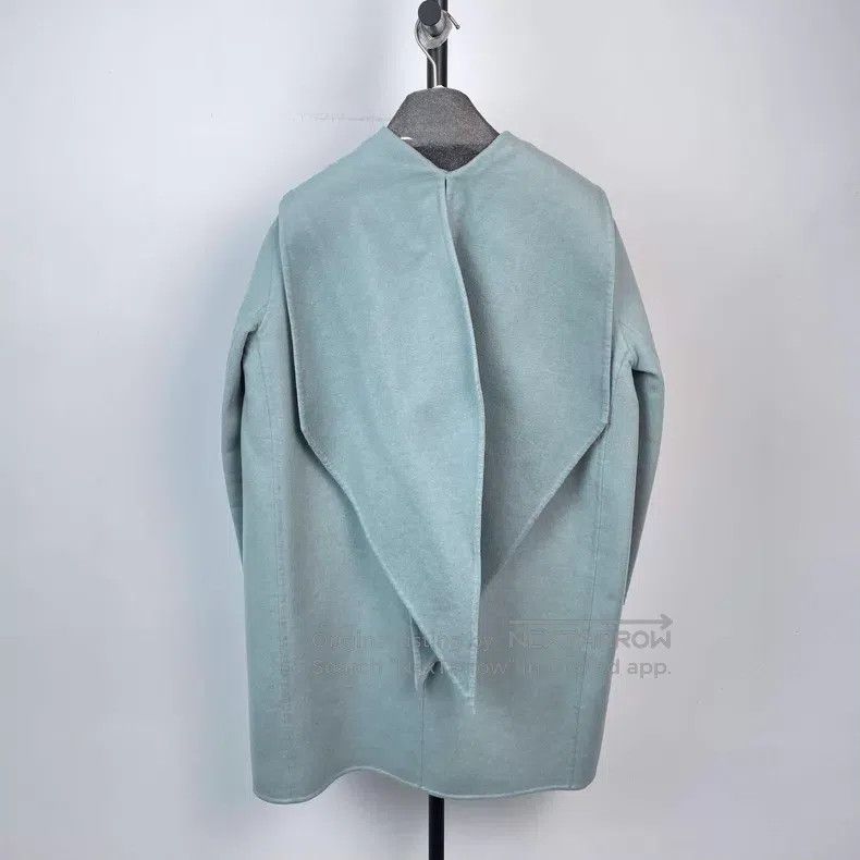 Hermes Hermes Light Blue Double-Faced Cashmere and Wool Coat with Size XXS / US 00 / IT 34 - 2 Thumbnail