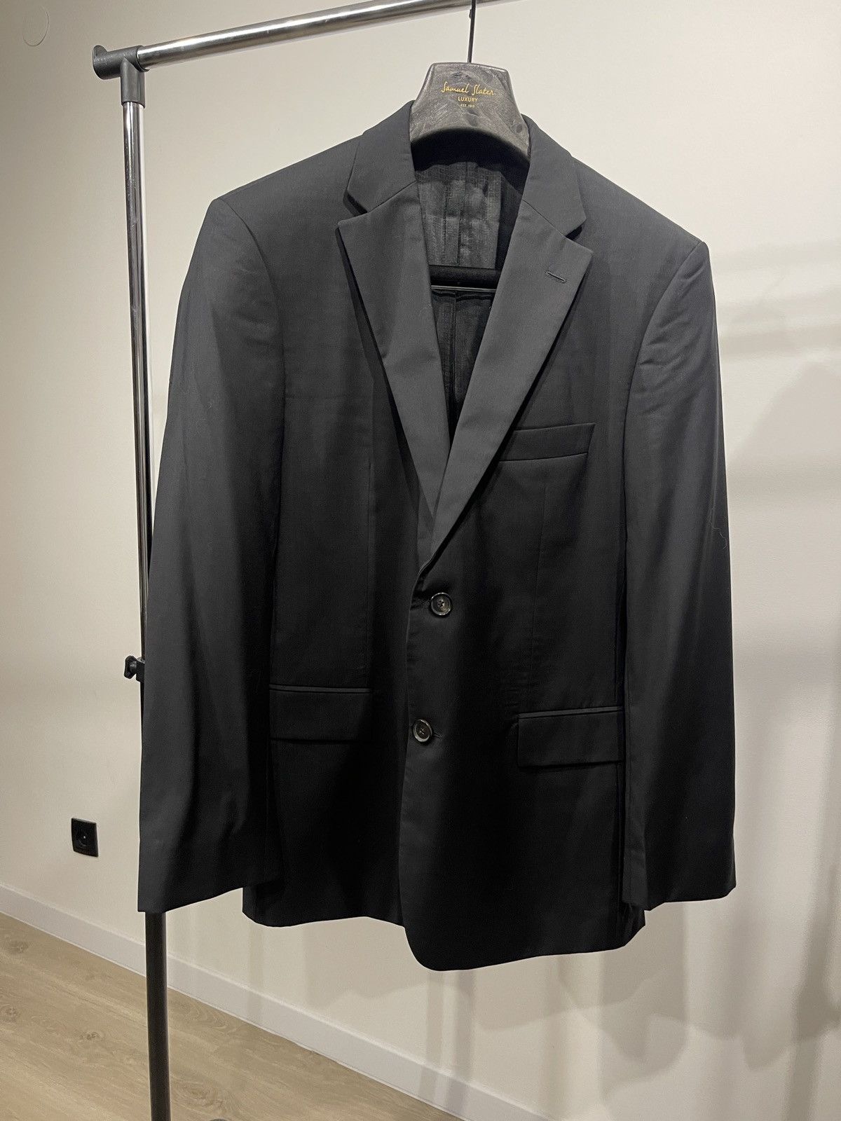 Hugo Boss Hugo boss blazer wool classic jacket black 44R Size 44R - 1 Thumbnail