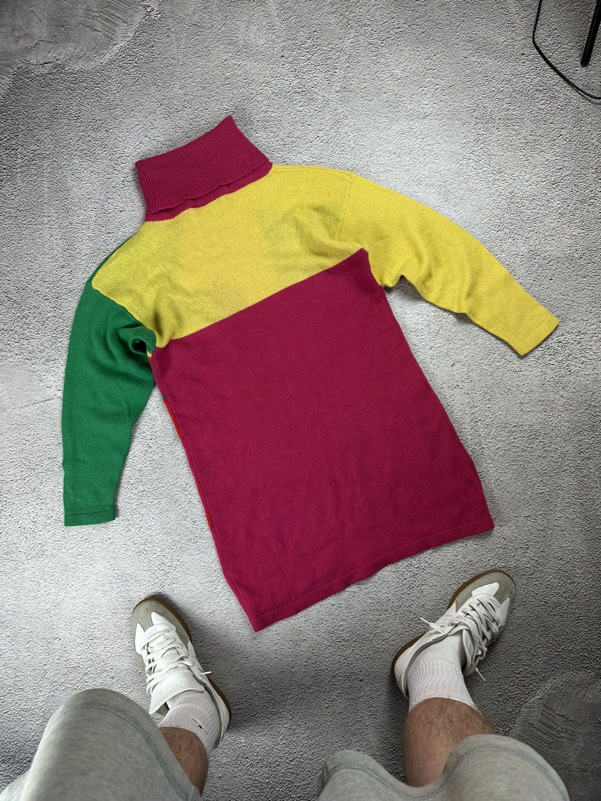 Hysteric Glamour Graph Line 80s Bold Graphic Knit Sweater Tunic Art Colorful Size M / US 6-8 / IT 42-44 - 4 Thumbnail