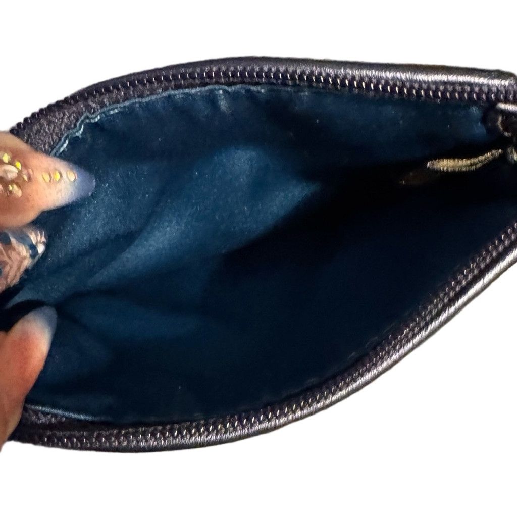 Coach Coach Blue Sequin Wristlet Signature C Hardware EUC Size ONE SIZE - 8 Thumbnail