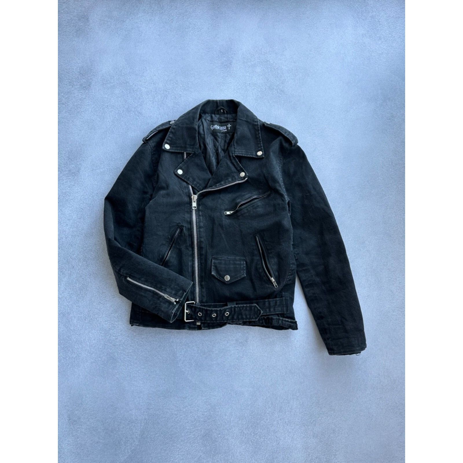 Vintage VTG Ghoticana by Emp Denim Rock Gotic Bomber Jacket Size US S / EU 44-46 / 1 - 2 Thumbnail