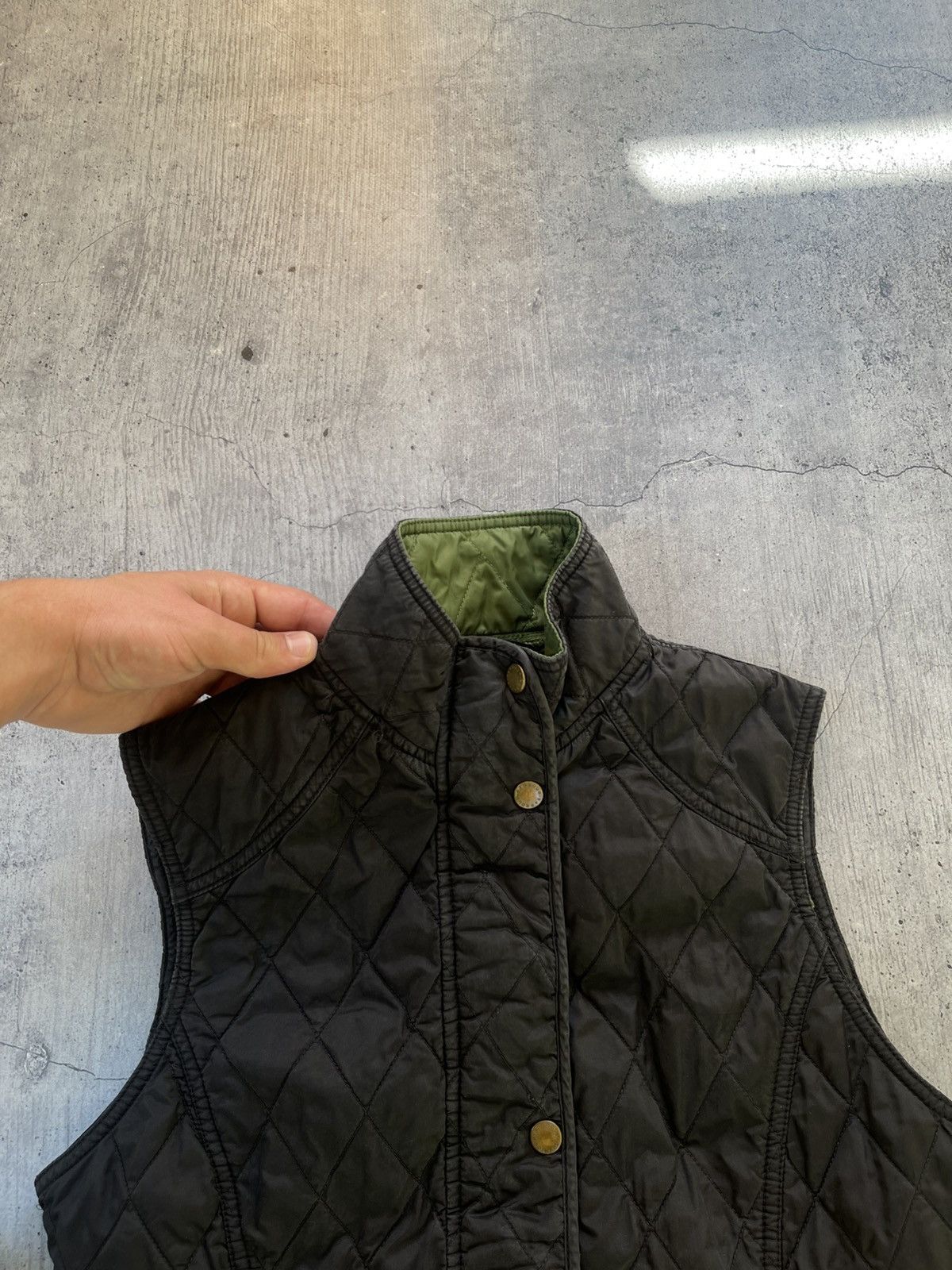 Barbour × Vintage Vintage Barbour Y2K Vest Casual Streetwear 90s Style Size L / US 10 / IT 46 - 3 Thumbnail