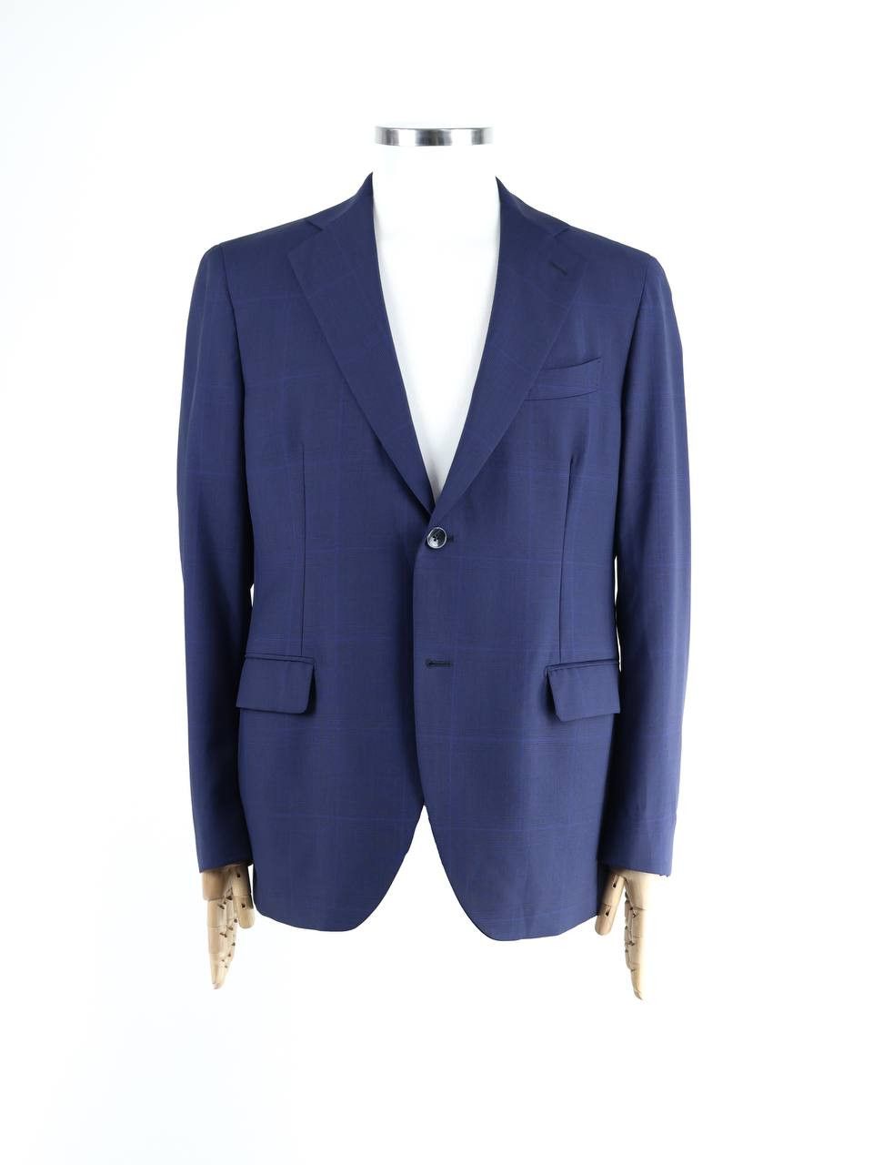 Angelo Nardelli ANGELO NARDELLI Checked wool mohair blazer Size 54R - 1 Thumbnail
