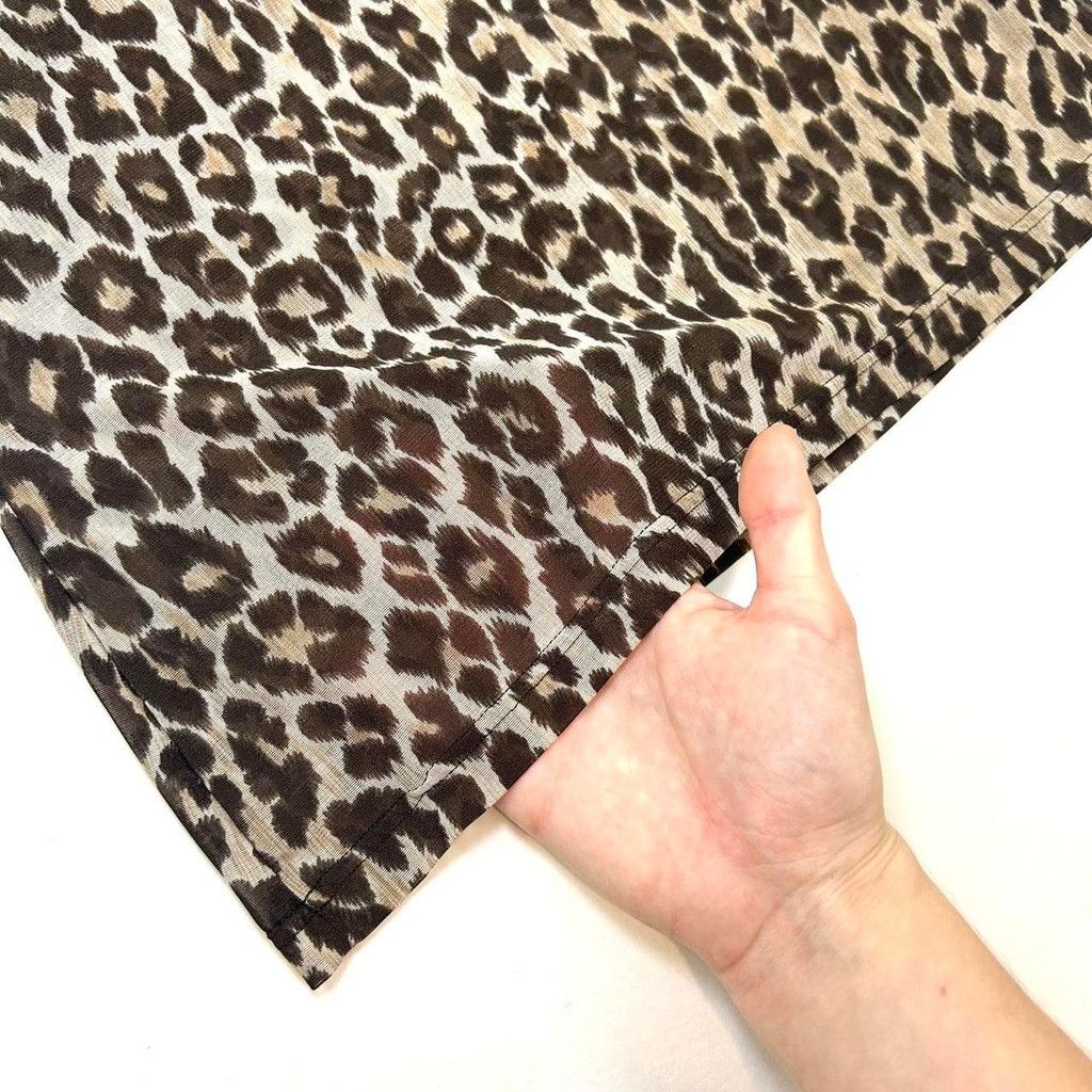 Dolce & Gabbana y2k D&G brown mesh leopard print short sleeve top Size S / US 4 / IT 40 - 4 Thumbnail