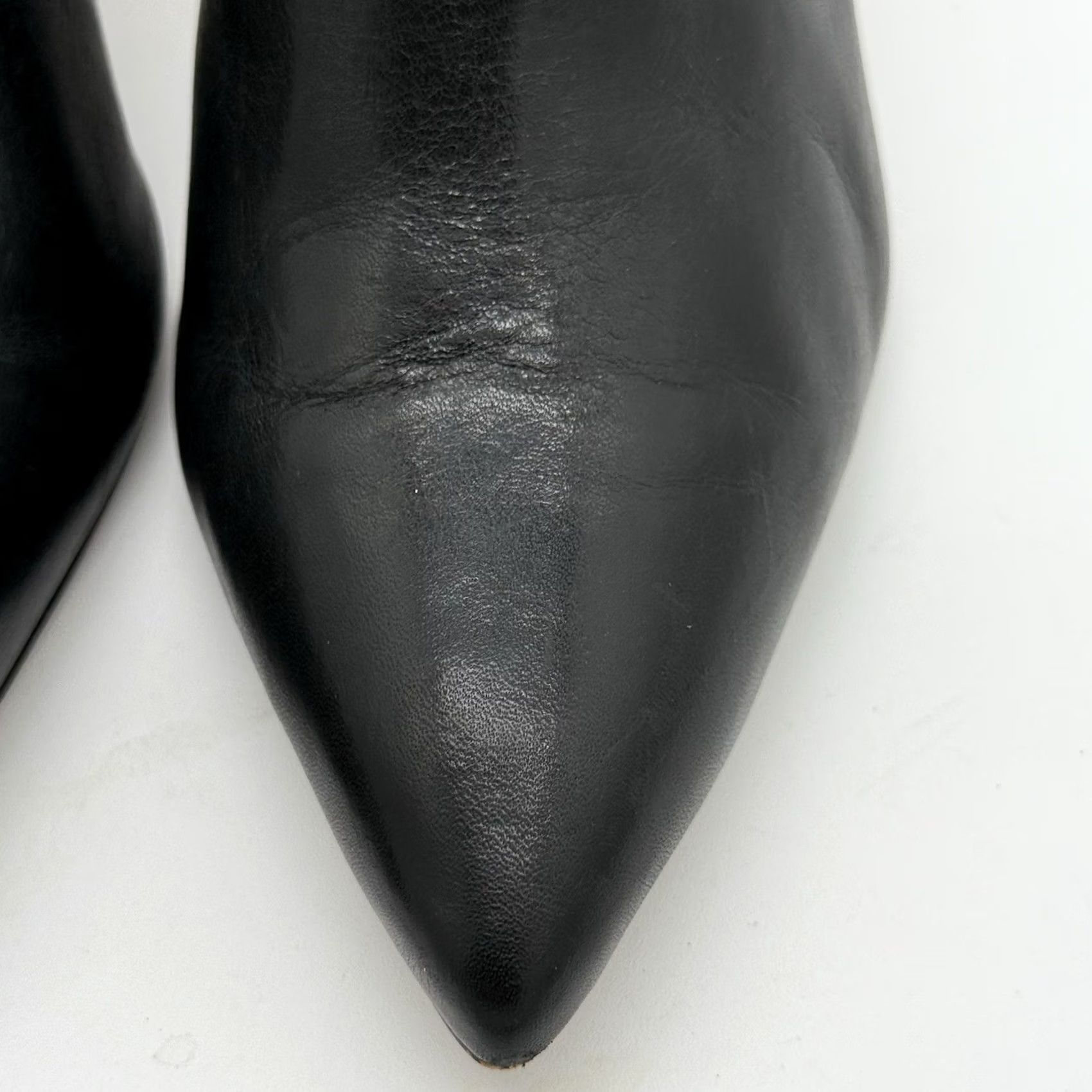 Vince Camuto Vince Camuto W Keeshey Bootie Ankle Boot W 6 Stiletto Pointed Toe Black Leather Women Shoes Size US 6 / IT 36 - 4 Thumbnail