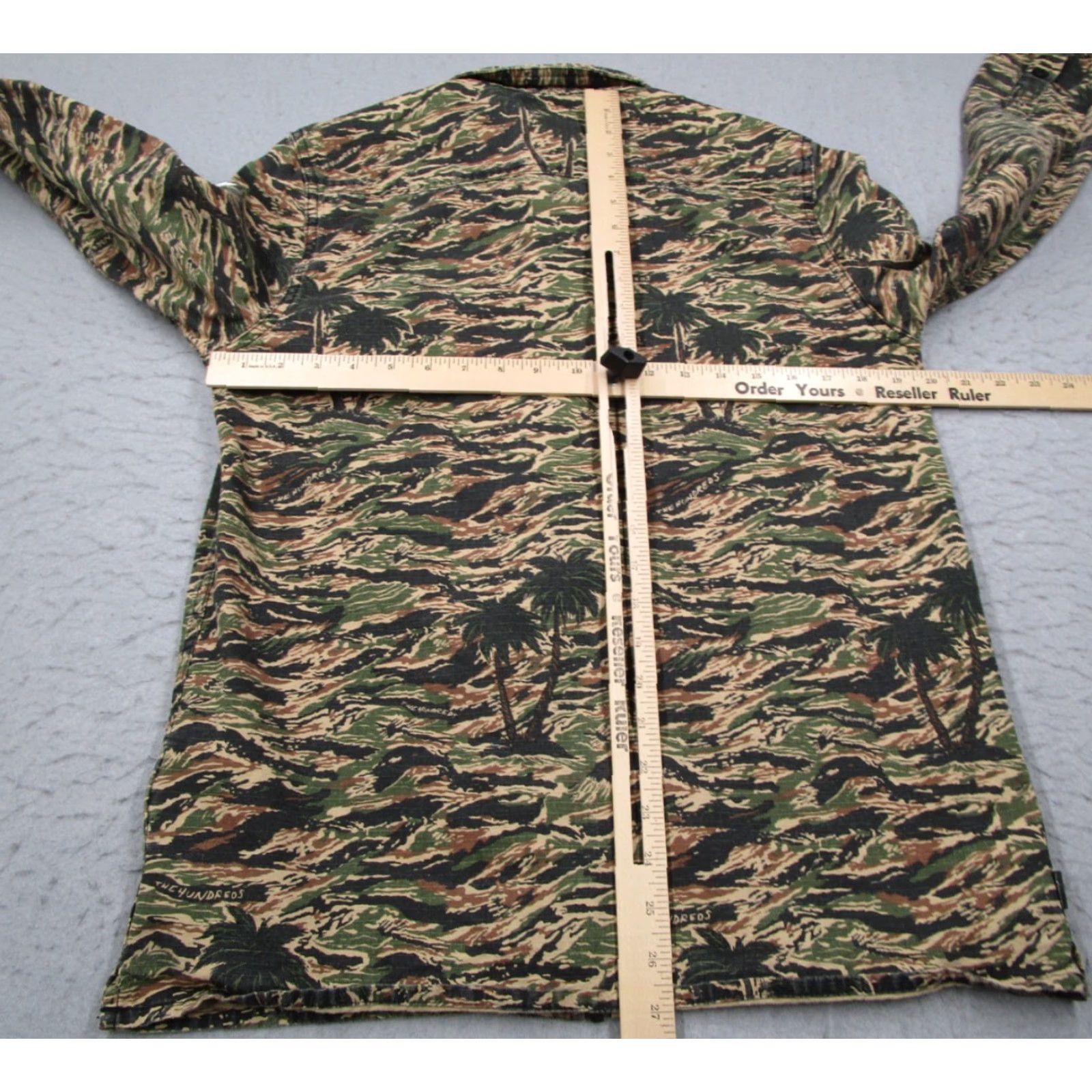 The Hundreds The Hundreds Jacket Mens Small Green Tiger Palm Camo Full Zip Bomber Cotton Palms Mens Size US S / EU 44-46 / 1 - 4 Thumbnail