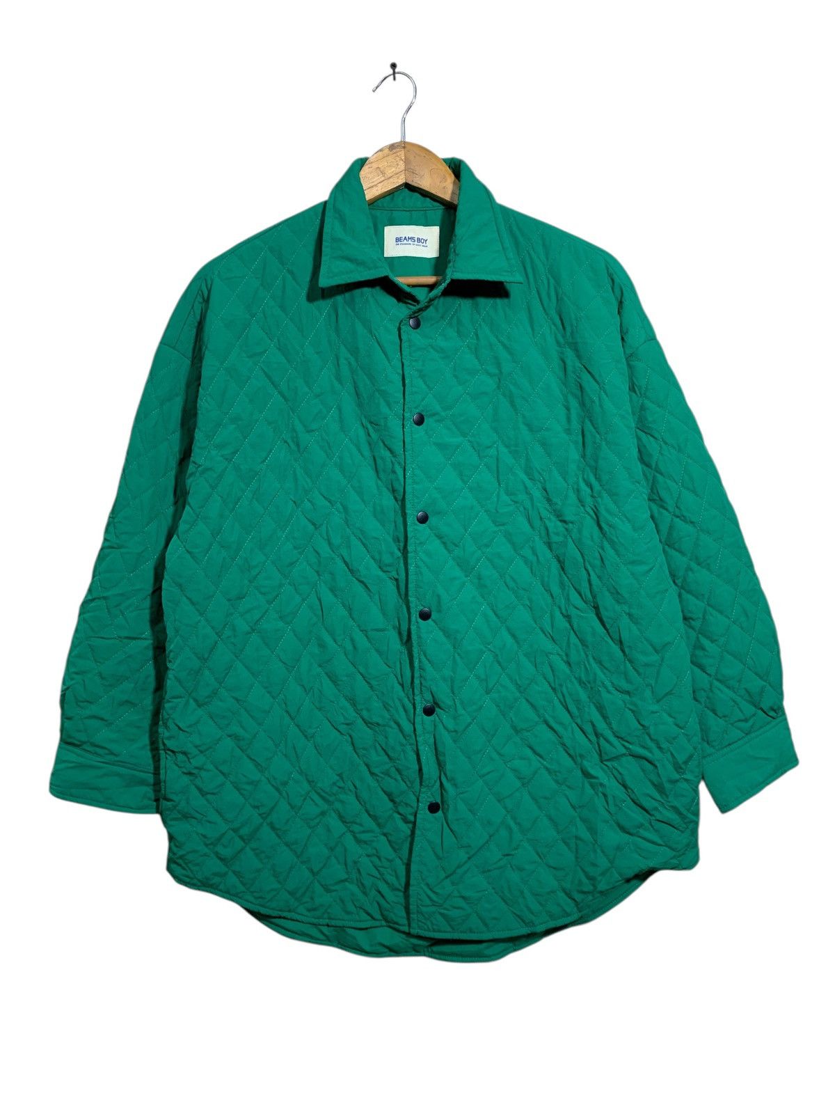 Beams Japan 💚BEAMS BOY GREEN QUILTED JACKETS Size US M / EU 48-50 / 2 - 1 Thumbnail