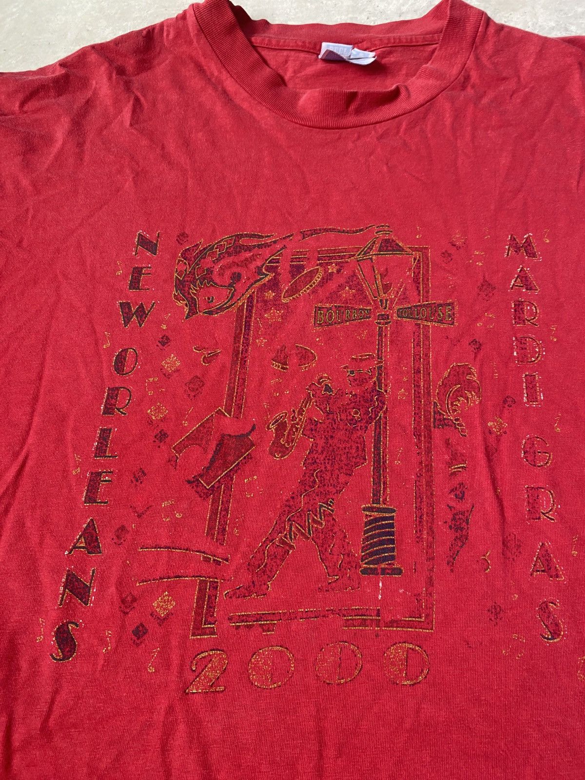 Hanes New Orleans Mardi Gras Jazz 2000 TShirt Size US XXL / EU 58 / 5 - 3 Thumbnail
