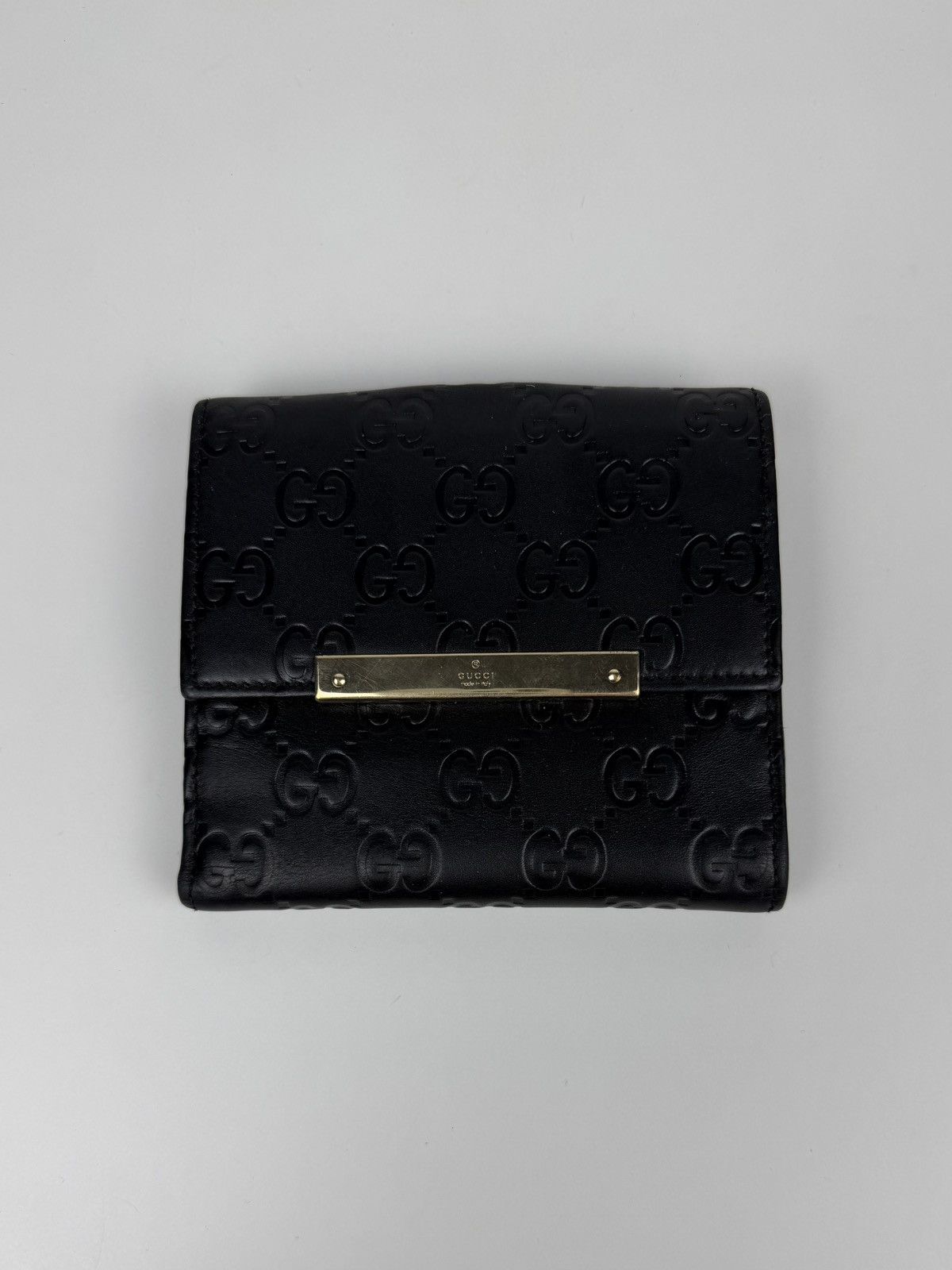 Gucci Gucci guccissima leather trifold wallet Size ONE SIZE - 1 Thumbnail