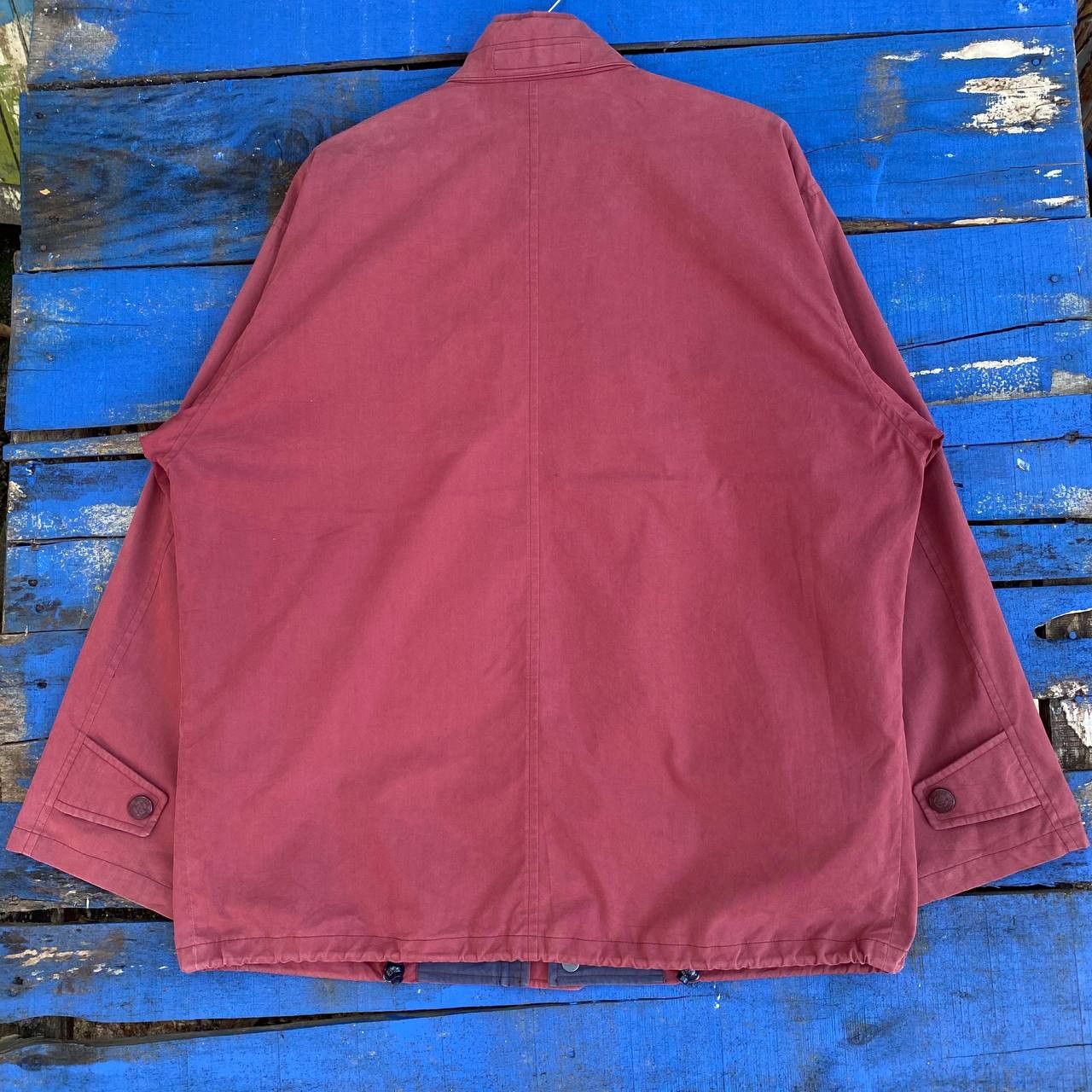 Burberry × Vintage Vintage Burberry Reversible Big Logo Zipper Jacket Size US XL / EU 56 / 4 - 7 Thumbnail