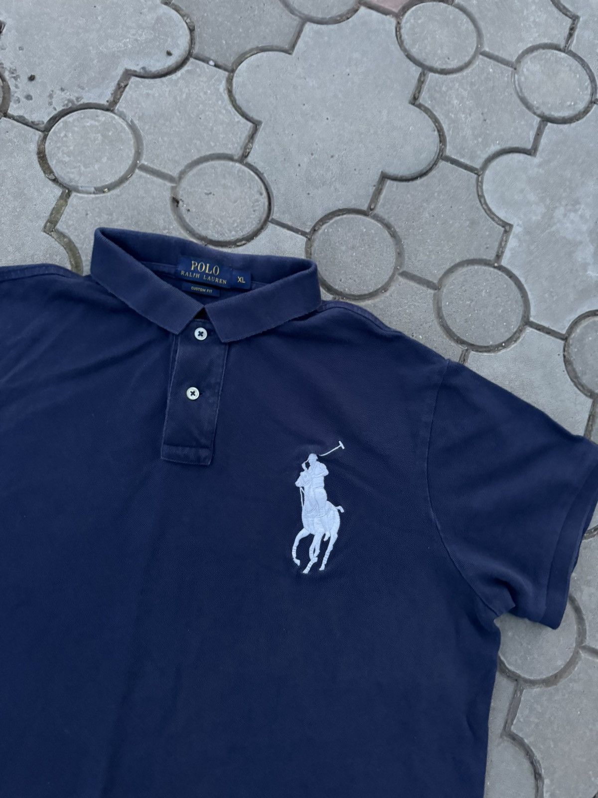 Polo Ralph Lauren × Ralph Lauren × Vintage Vintage Polo Ralph Lauren Pony Big Logo Polo Y2K USA Size US XL / EU 56 / 4 - 2 Thumbnail