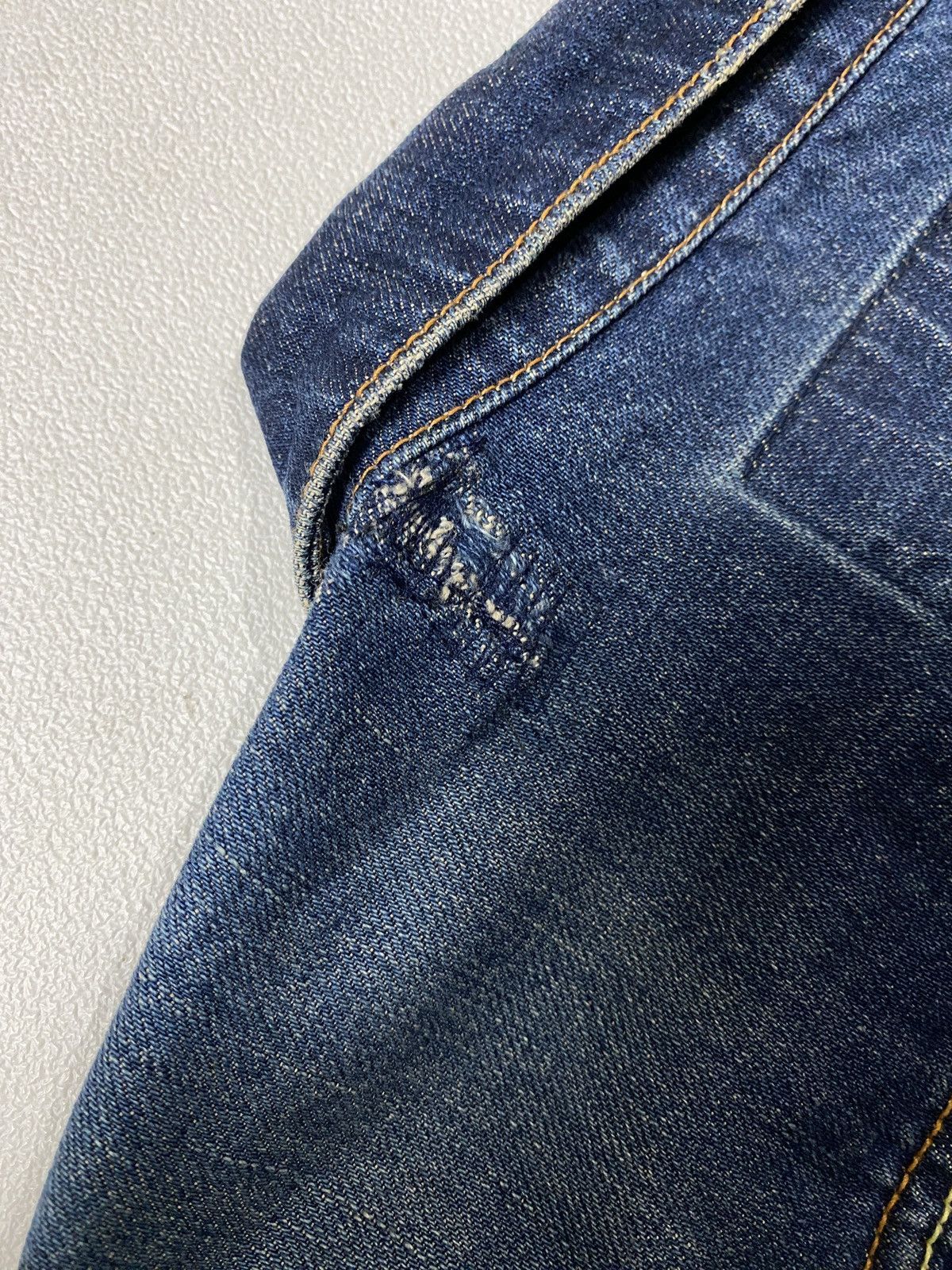 Japanese Brand Field Denim Jacket Selvedge LOST DESSAU Made in Japan Size US M / EU 48-50 / 2 - 13 Thumbnail