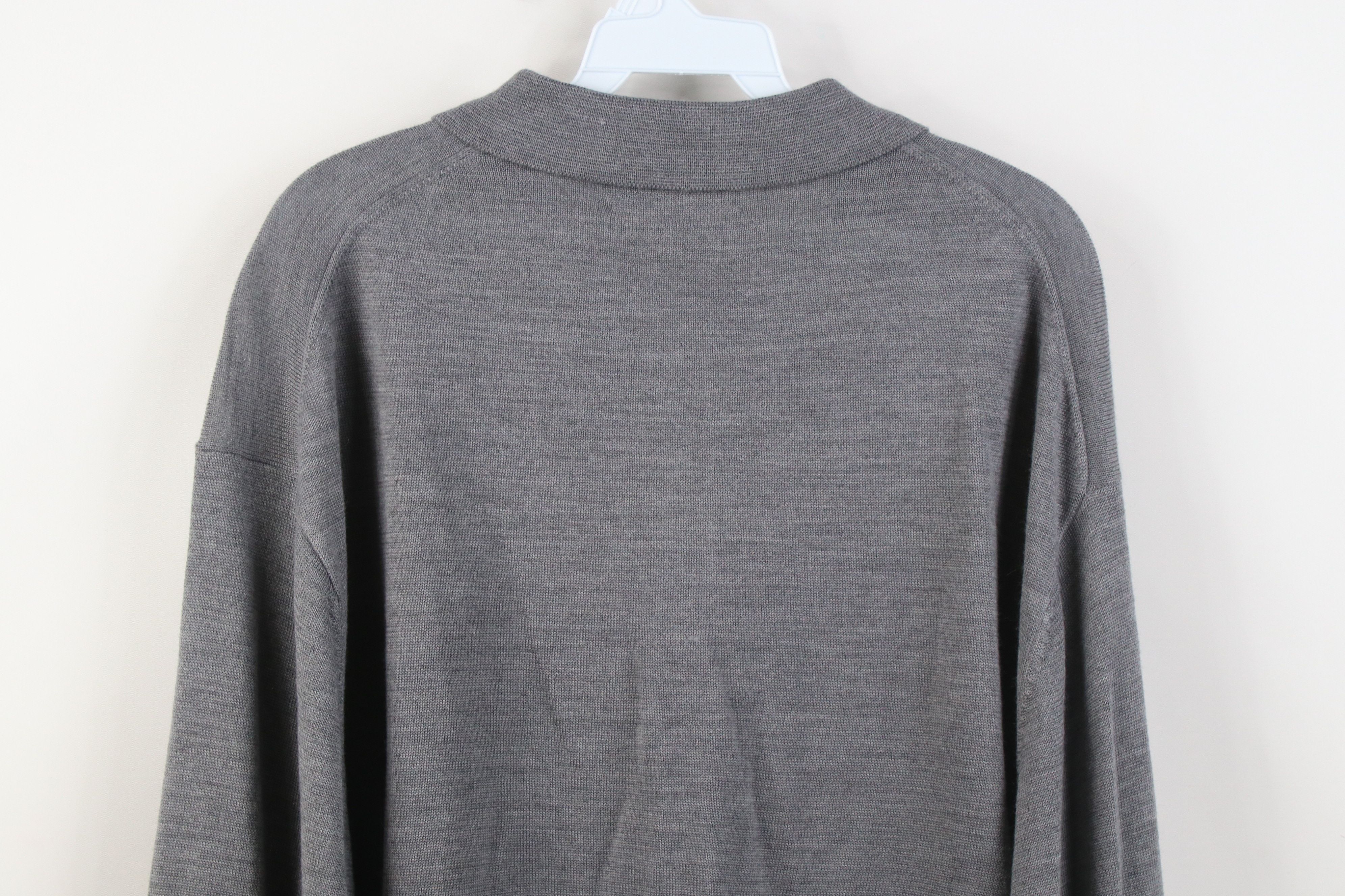 Vintage Vintage 90s Streetwear Wool Blend Knit Collared Sweater Size US XXL / EU 58 / 5 - 10 Thumbnail