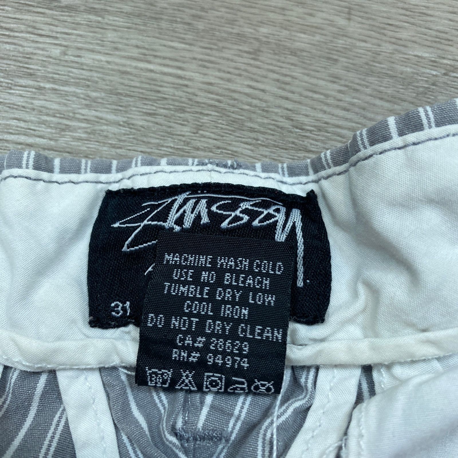 Stussy × Vintage VTG Stussy Pinstripe Chino 11" Shorts Men's 31 Y2K Skater Size US 31 - 6 Thumbnail