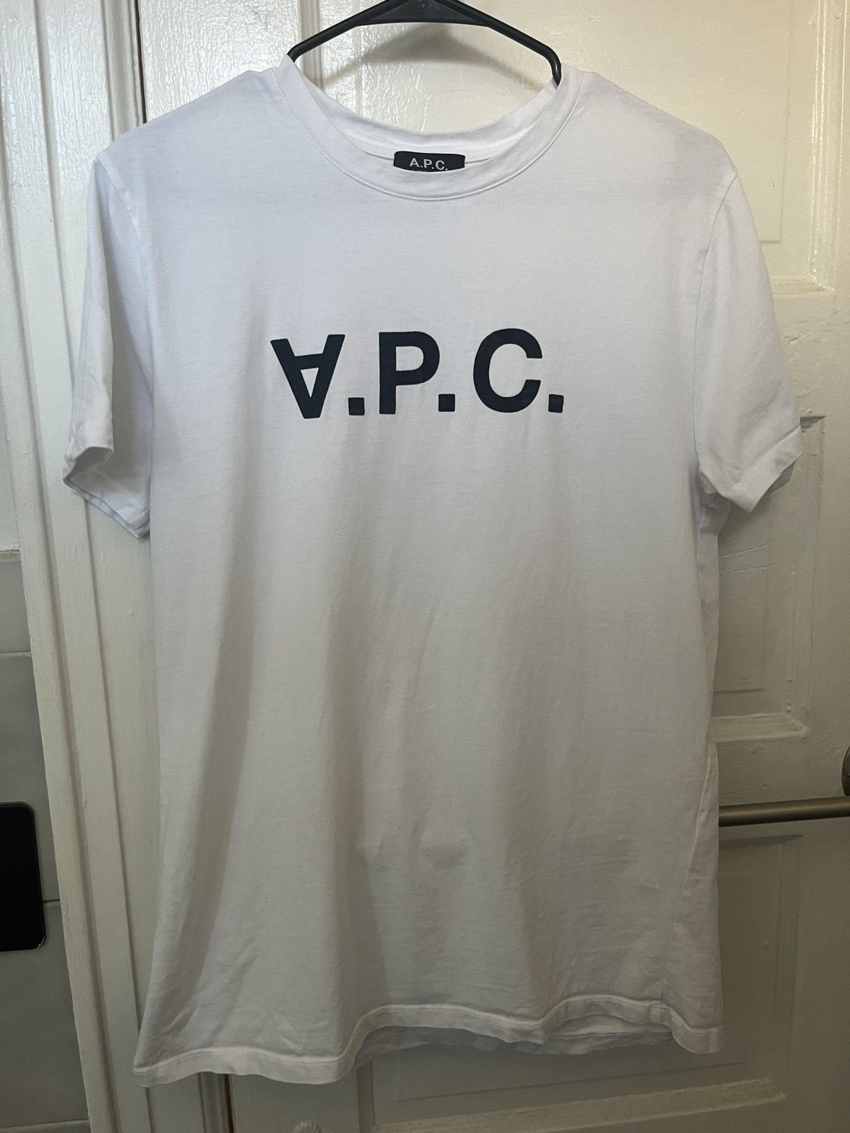 A.P.C. APC Velour Logo Shirt Size US M / EU 48-50 / 2 - 1 Thumbnail