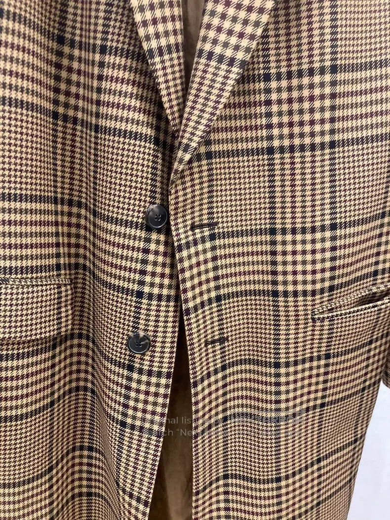 Dries Van Noten Dries Van Noten size:48 Plaid Long Coat Size S / US 4 / IT 40 - 4 Thumbnail