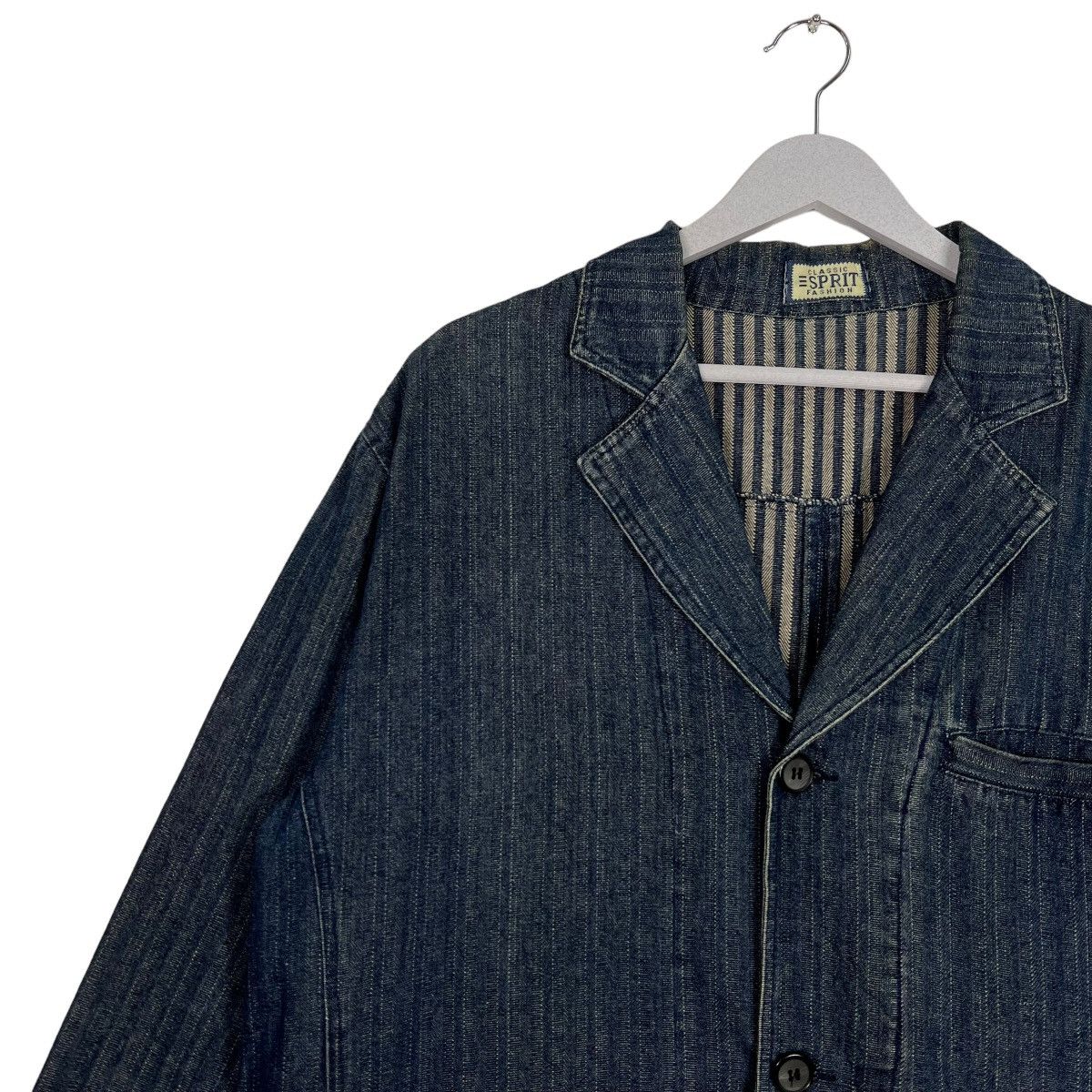 Esprit VINTAGE ESPRIT HIKORY DENIM CHORE JACKET Size US L / EU 52-54 / 3 - 7 Thumbnail