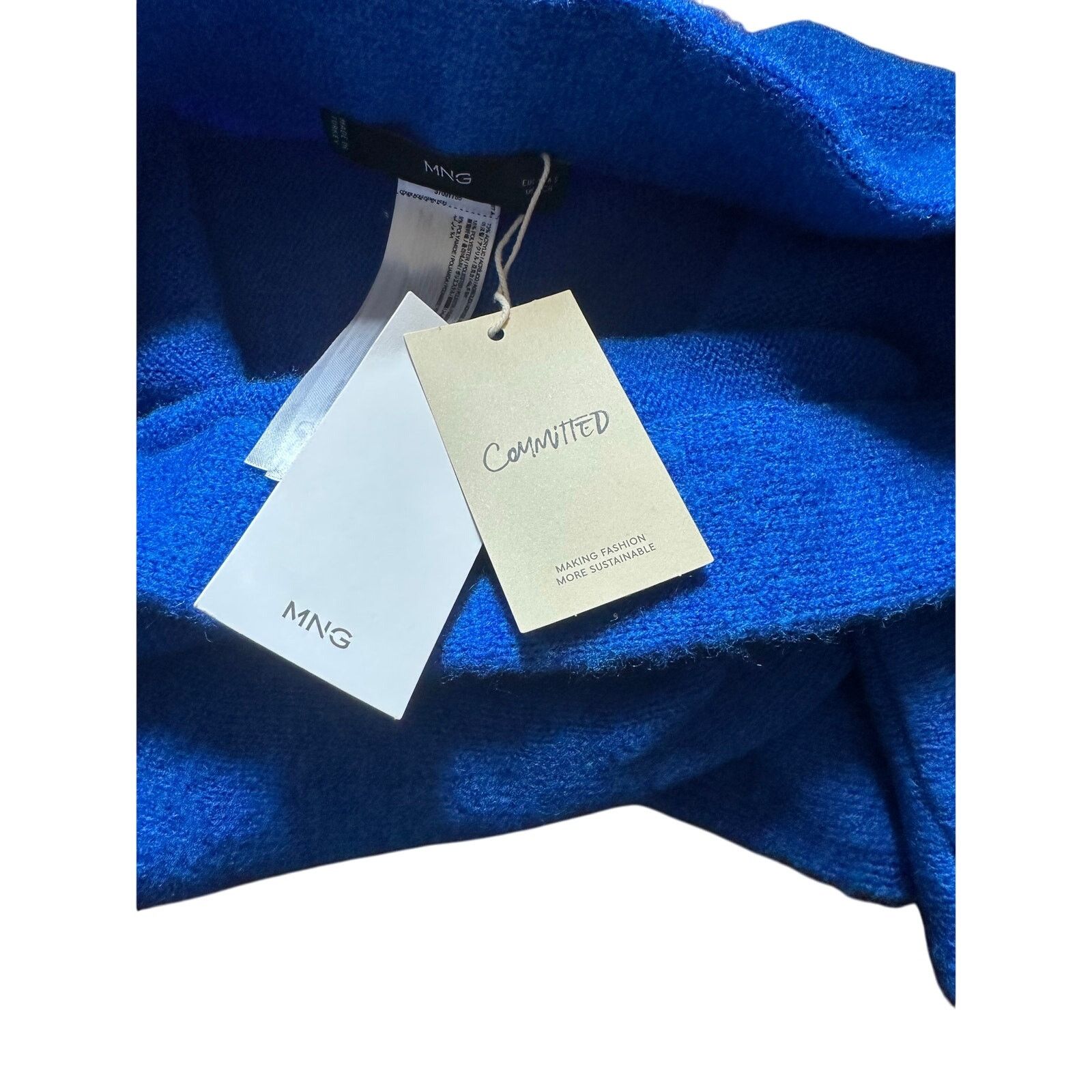 Mango Mango Blue Mini Skirt Klein - Size Small (S) - New with Tags Size 26" / US 2 / IT 38 - 8 Thumbnail