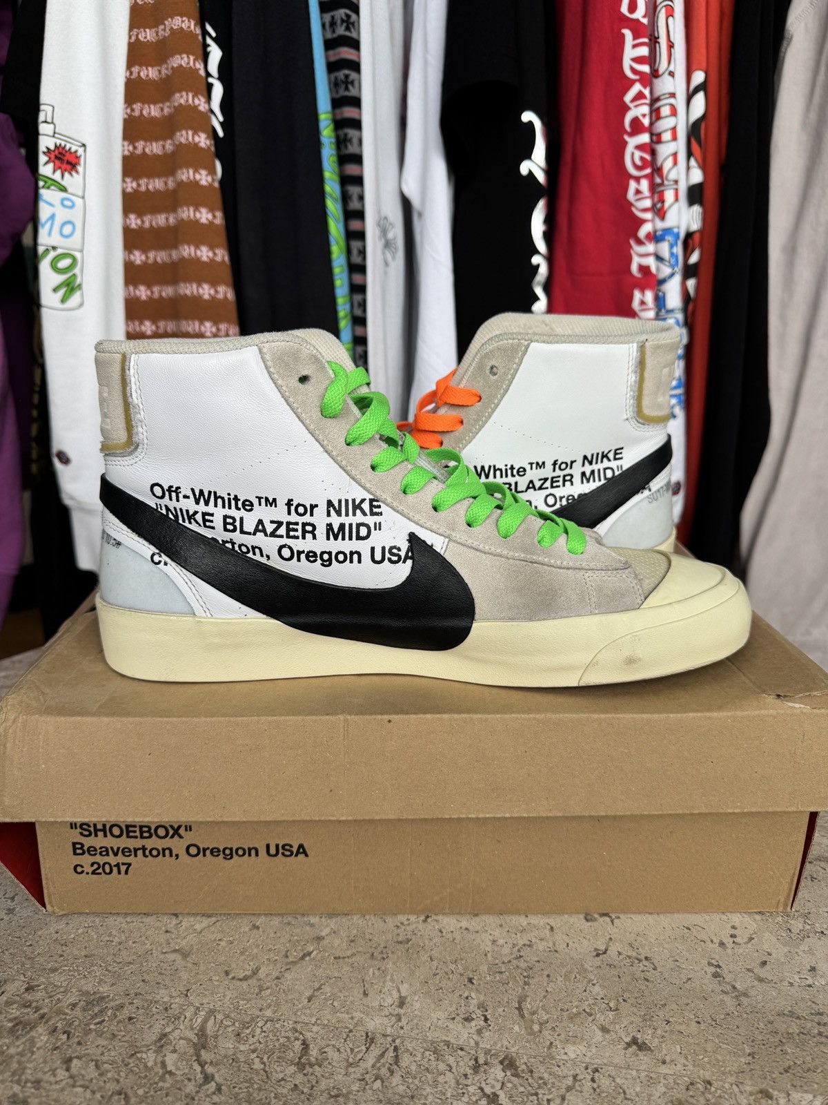 Off-White Nike Blazer Mid Off-White Size US 10.5 / EU 43-44 - 4 Thumbnail
