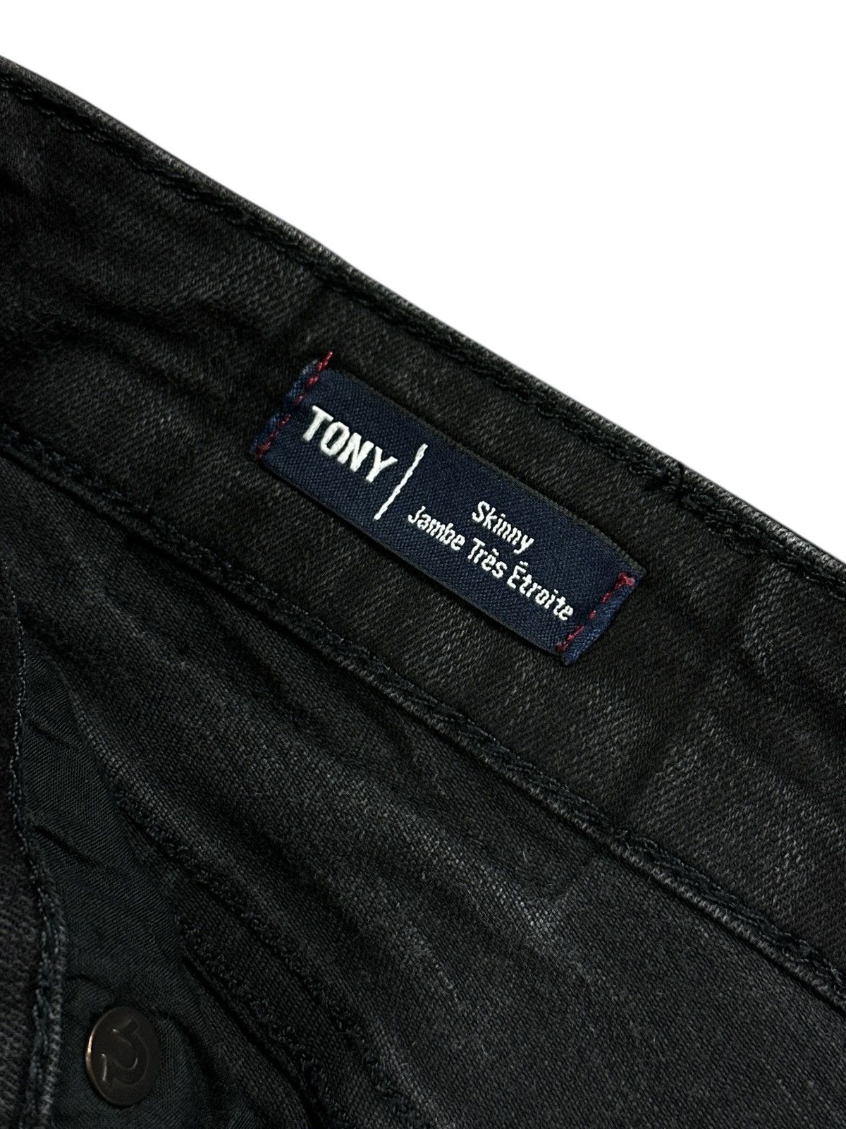 True Religion True Religion Tony Skinny Full Black Opium Stretch Jeans W33 Size US 33 - 15 Thumbnail