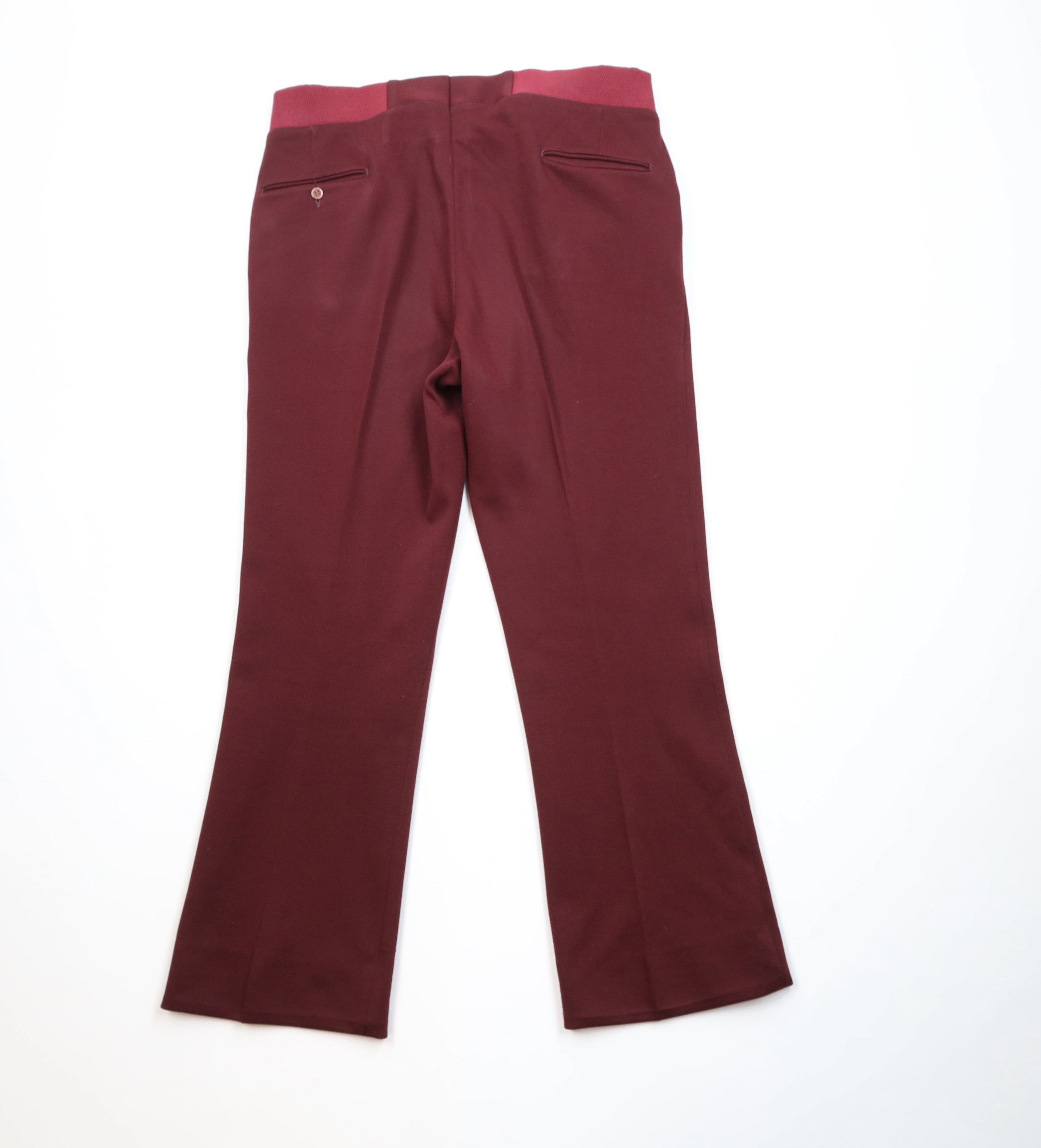 Vintage Vintage 70s Streetwear Knit Wide Leg Chino Pants Red USA Size US 36 / EU 52 - 11 Thumbnail