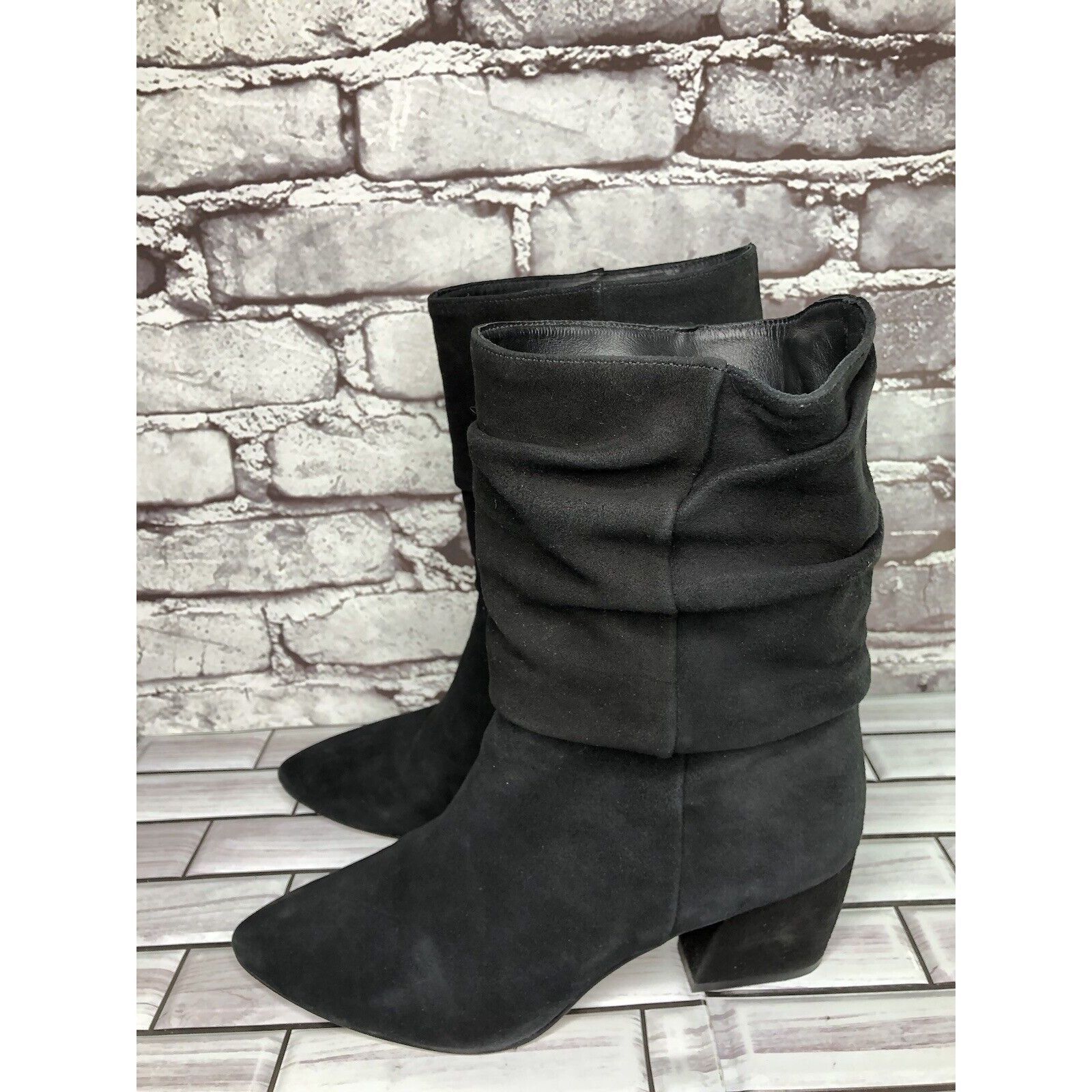Other Botkier Skylar Black Suede Leather Pointed Heel Booties Wome Size US 8 / IT 38 - 12 Thumbnail