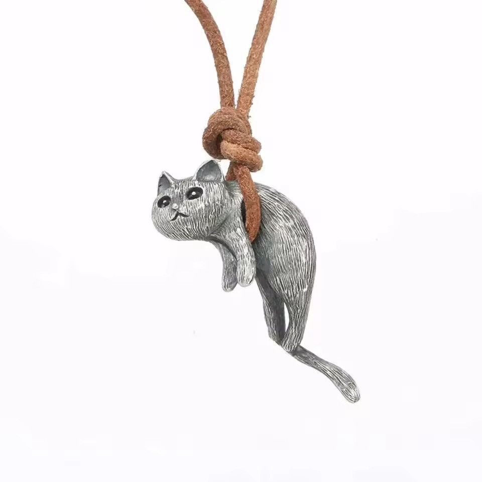 Jewelry Cute Cat Choker Necklaces Chain Size ONE SIZE - 2 Thumbnail