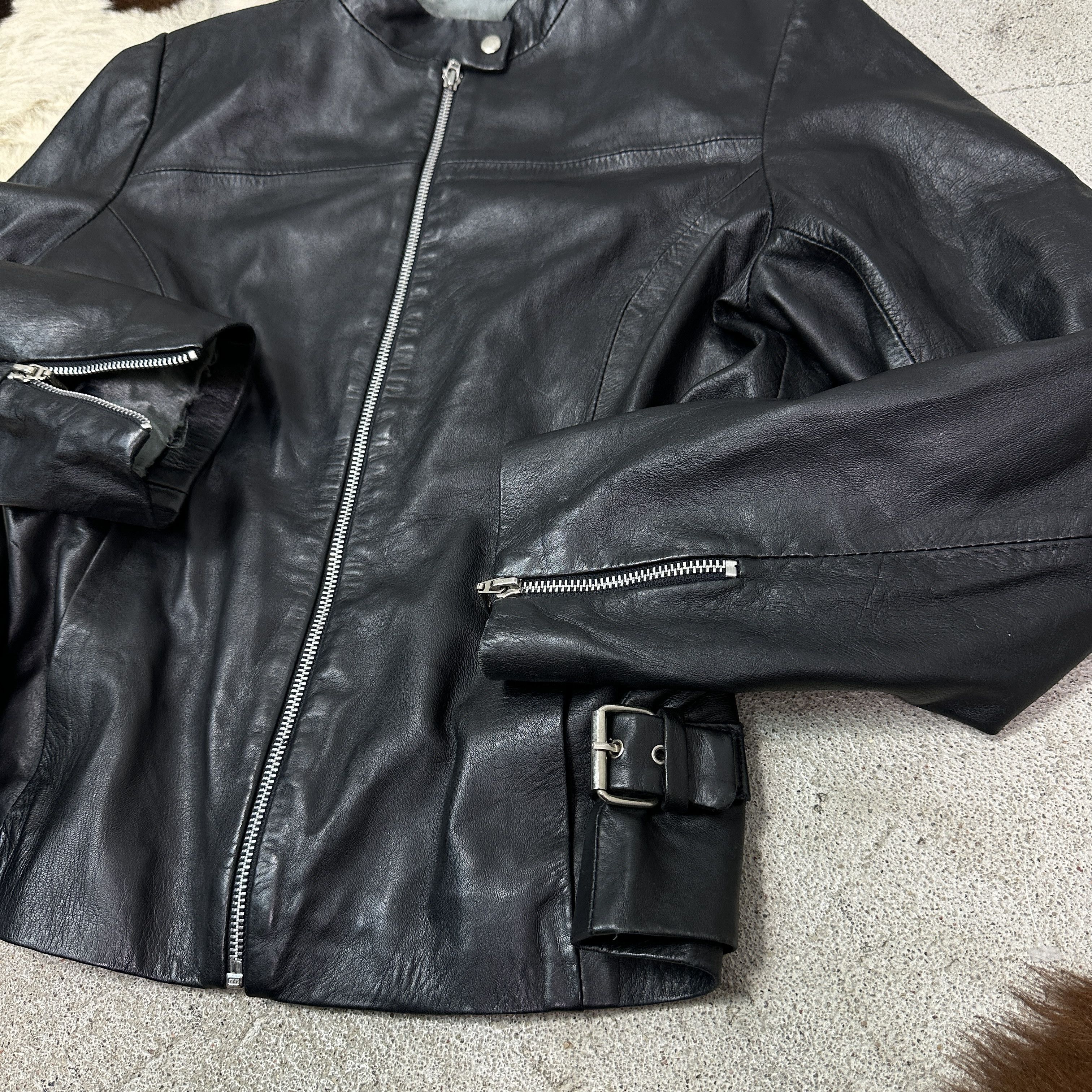 Vintage Vintage Leather Grunge Biker Moto Buckled Jacket Y2K Size US M / EU 48-50 / 2 - 3 Thumbnail