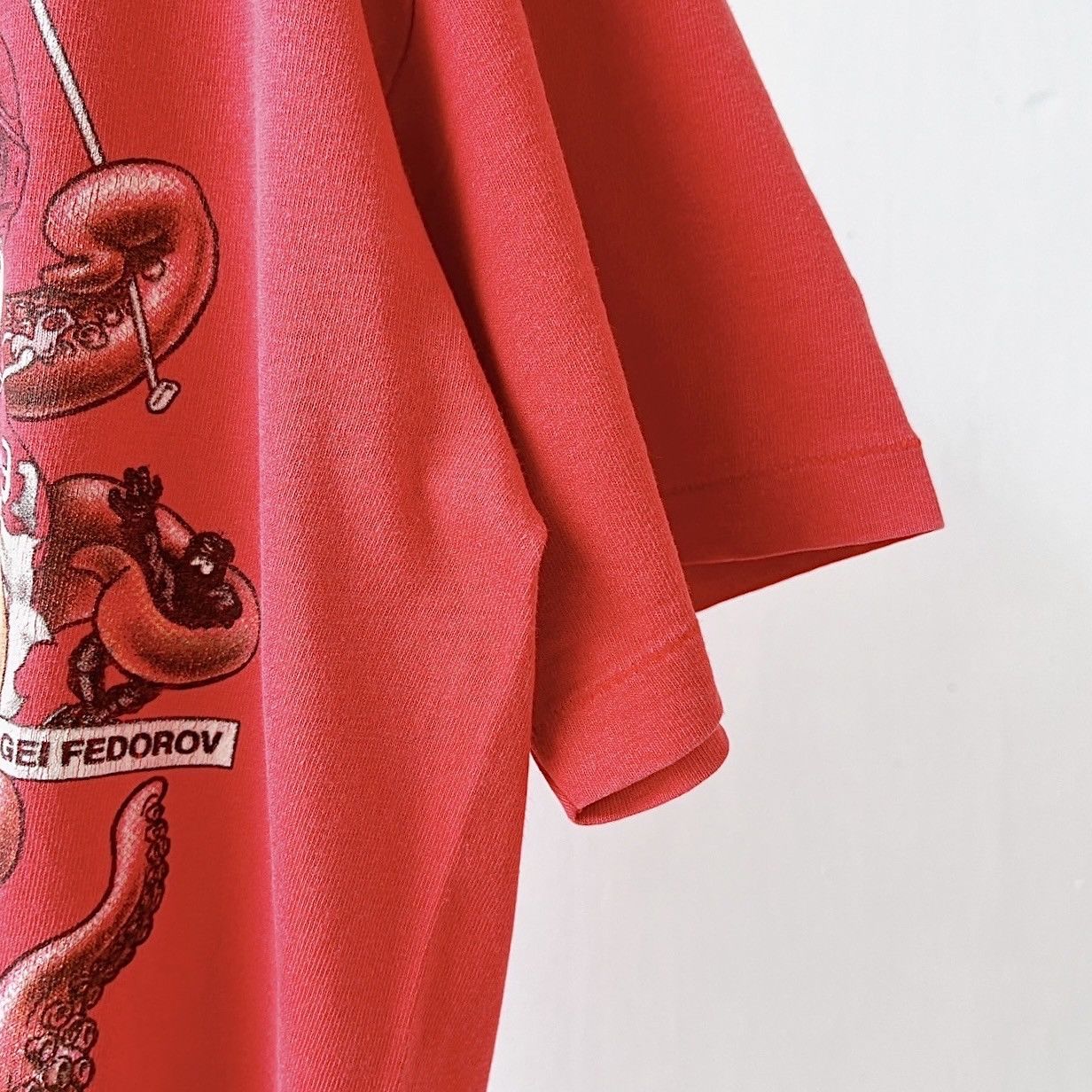 Vintage 90s Detroit Red Wings caricatures NHL t-shirt/ L Size US L / EU 52-54 / 3 - 5 Thumbnail