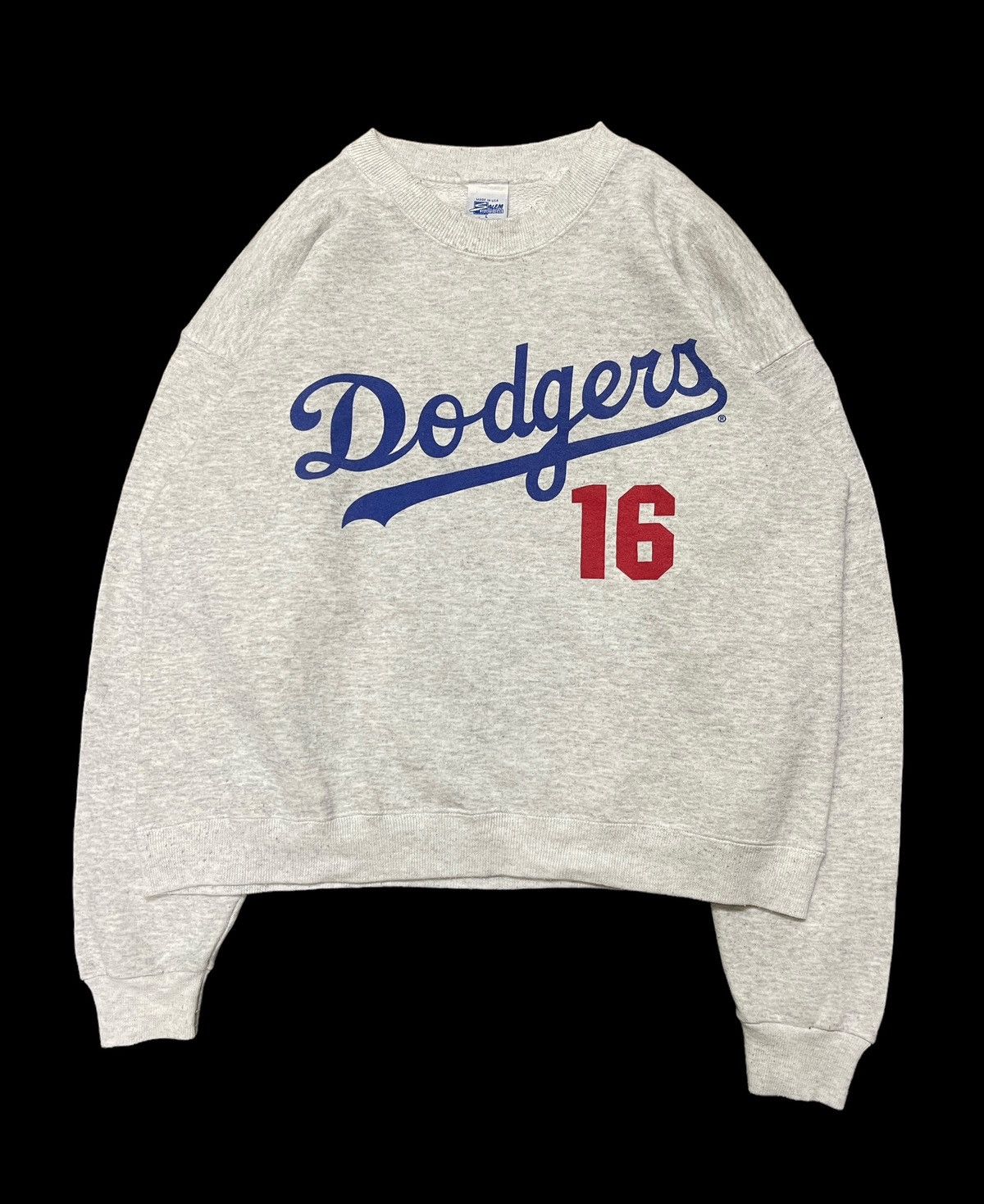 MLB 90s MLB Los Angeles Dodgers Crop Sweatshirt Size L / US 10 / IT 46 - 2 Thumbnail