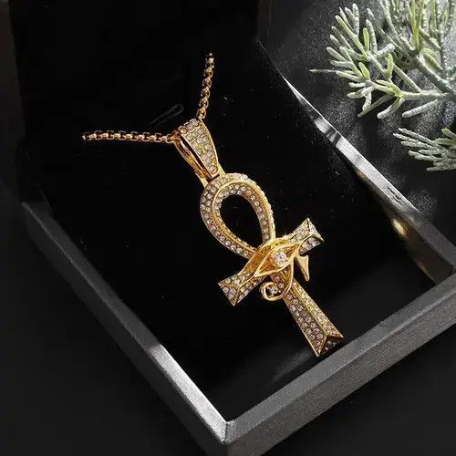 Other Iced Out Egyptian Eye Necklace Size ONE SIZE - 4 Thumbnail