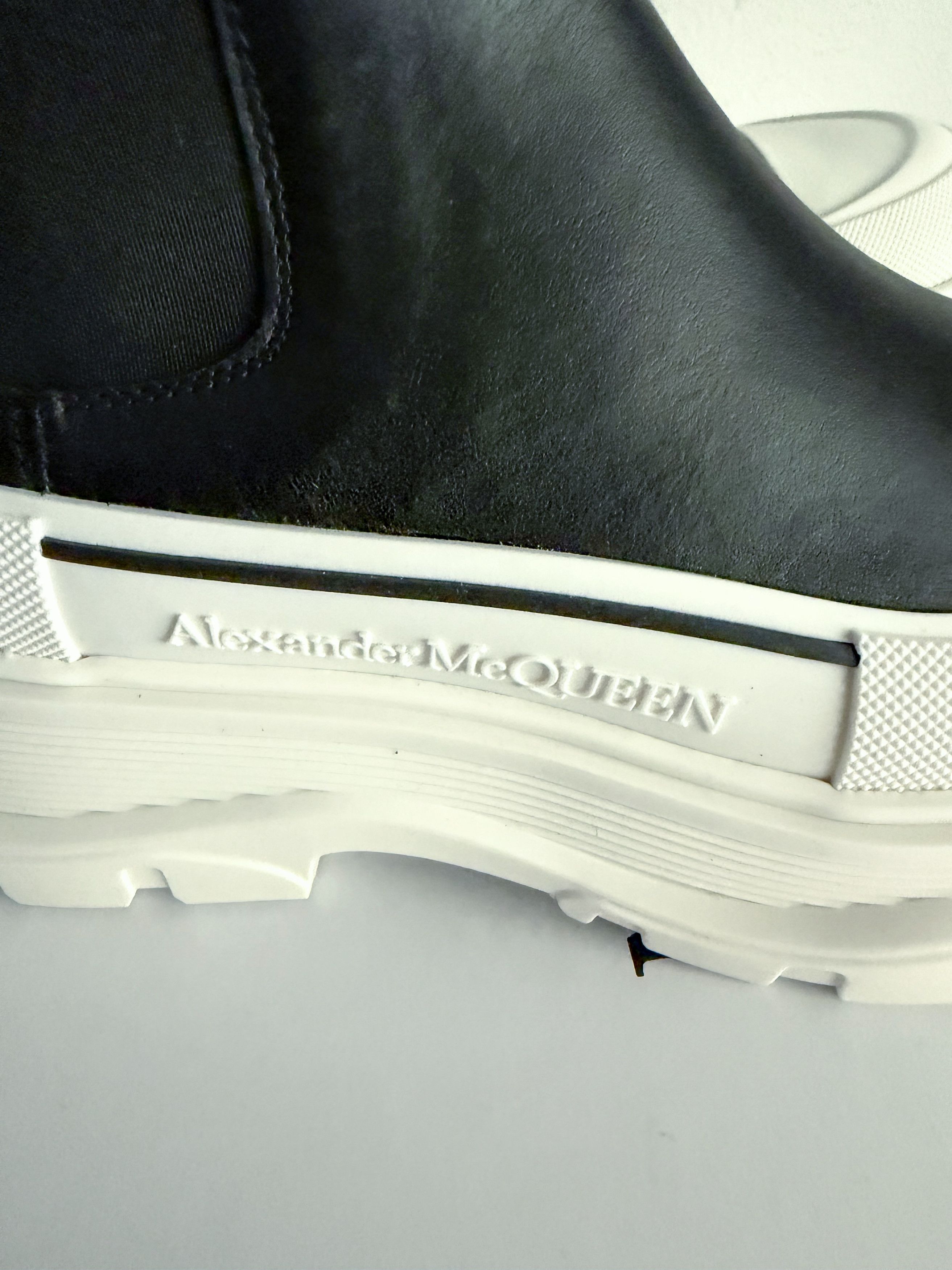 Alexander McQueen Oversized Platform Leather Sneaker Boots Size US 10 / IT 40 - 5 Thumbnail