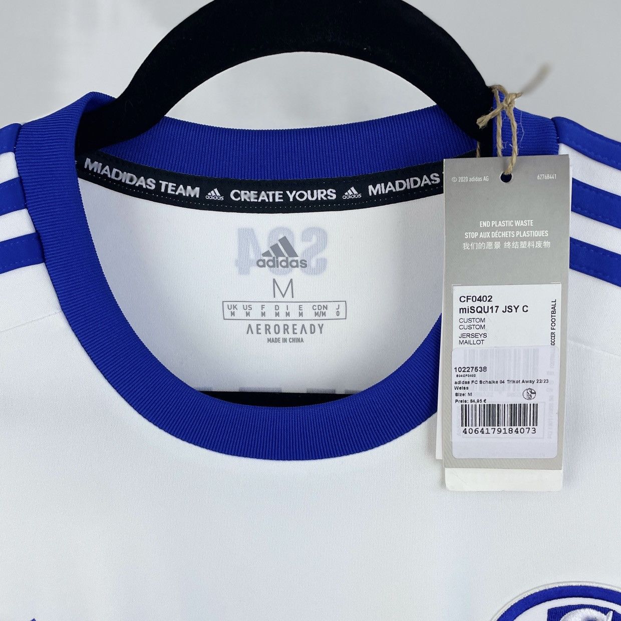 Adidas Schalke 04 Ibrahima Cisse Away Adidas Jersey Shirt 2022/2023 Size US M / EU 48-50 / 2 - 4 Thumbnail