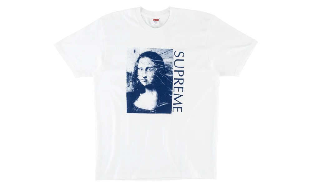 image of Supreme Mona Lisa Tee White Medium Fw 18, Men's (Size XL)